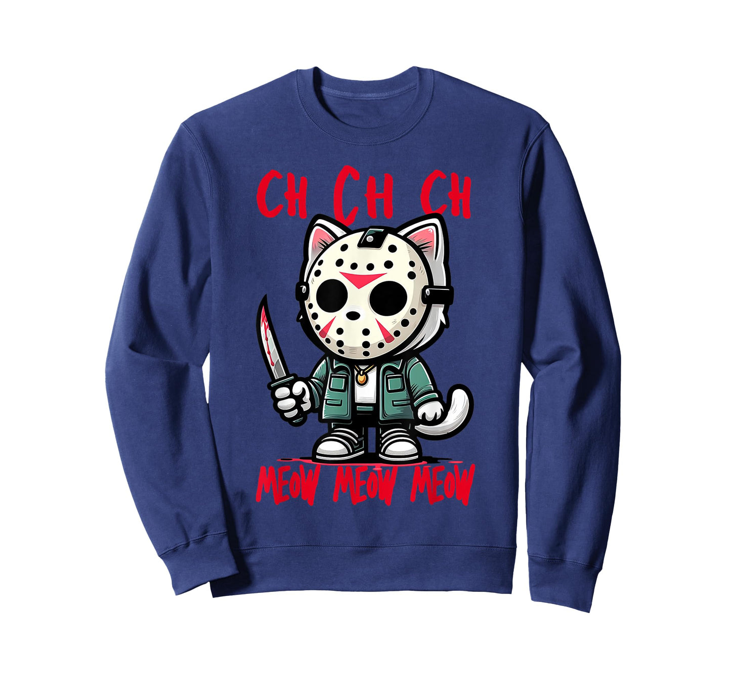 Ch Ch Ch Meow Meow Meow Friday Halloween Costume Funny Cat T-Shirt