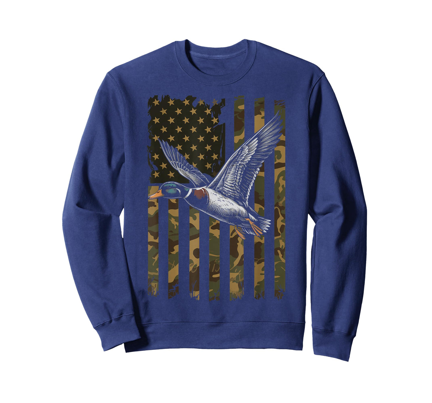 Duck Hunting US Flag Waterfowl America T-Shirt