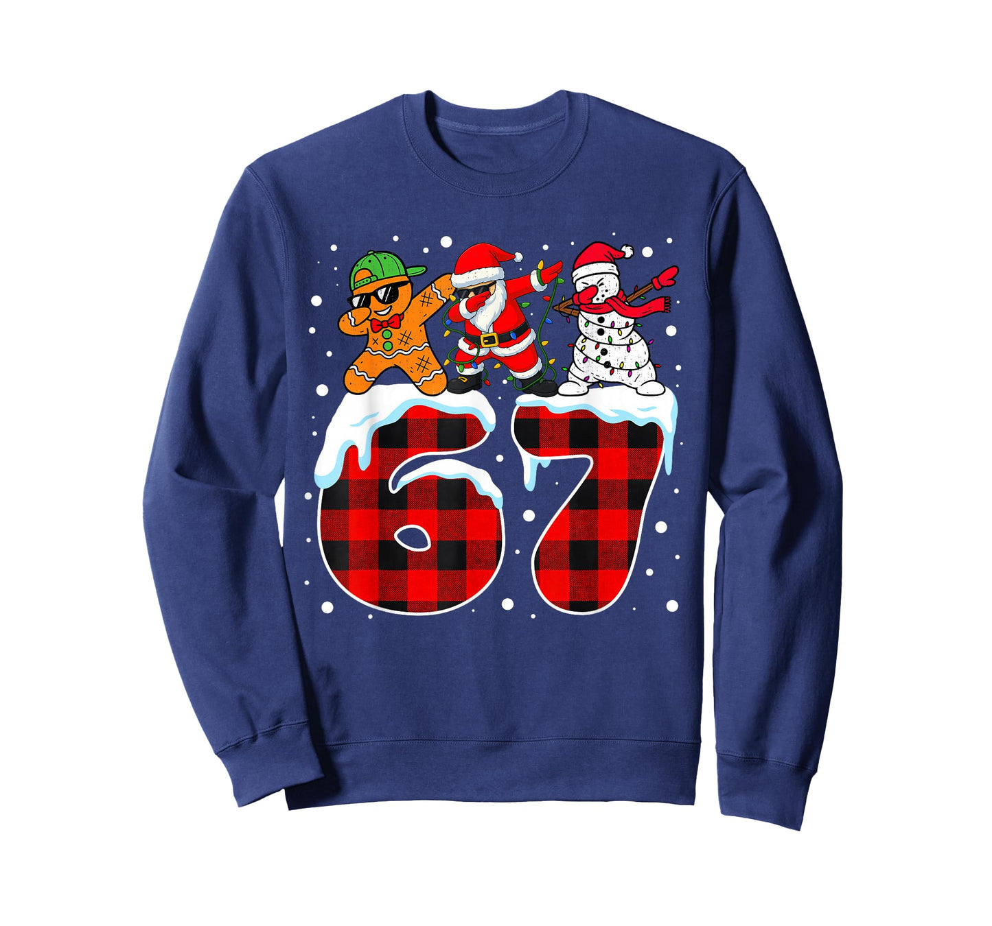 Trending Christmas Funny 67 Meme Six Seven Dabbing Santa Boy T-Shirt