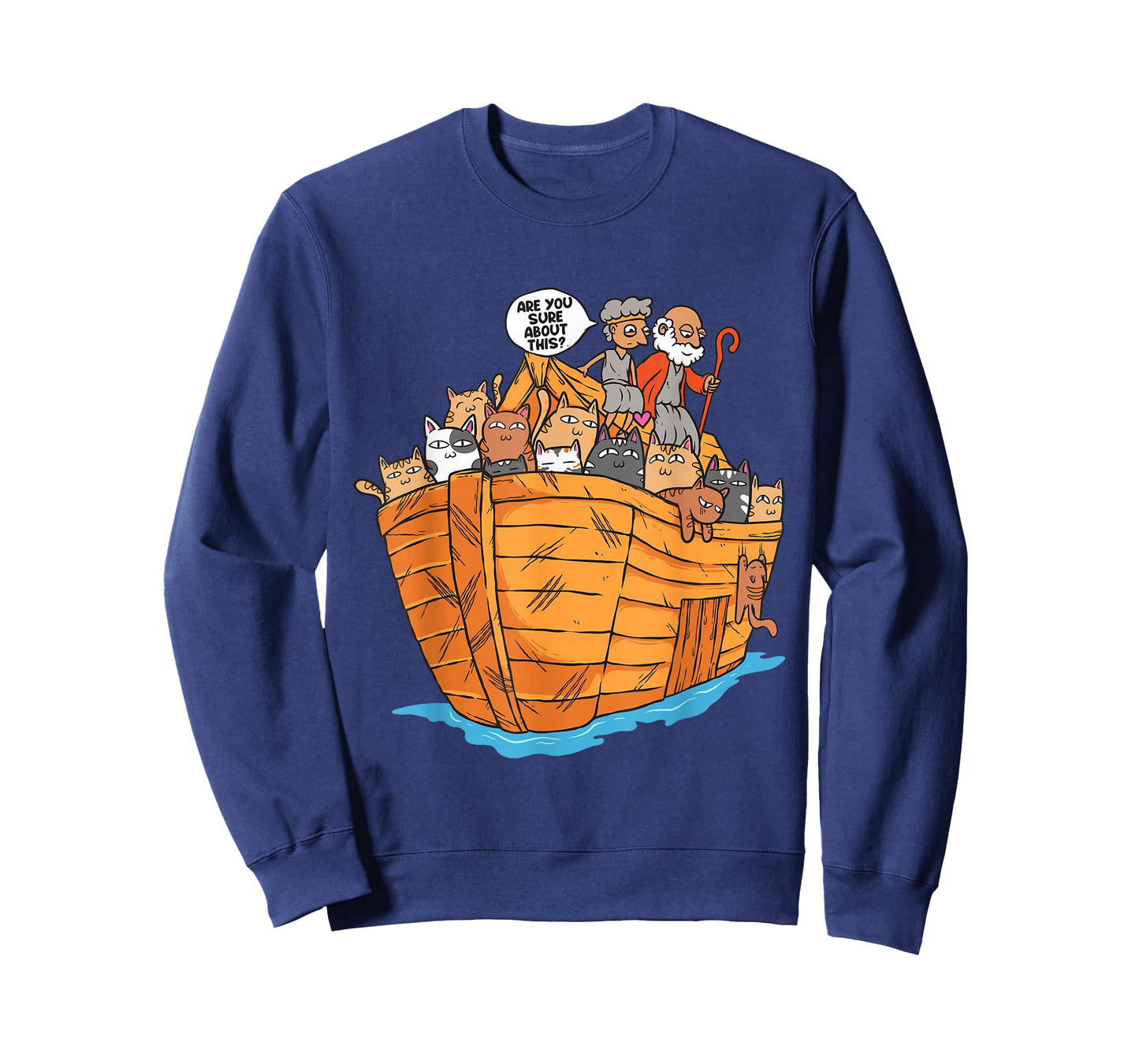 Noah's Ark Boat with Cats Religious Christian Cat Lover T-Shirt
