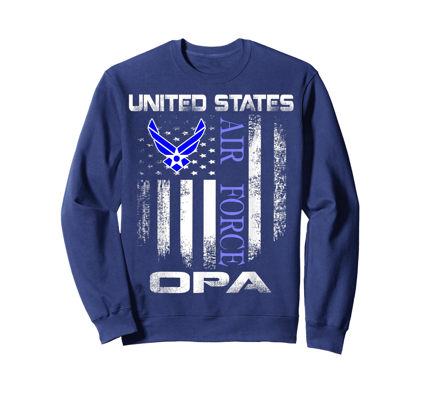 Vintage United States Air Force Opa With American Flag T-Shirt