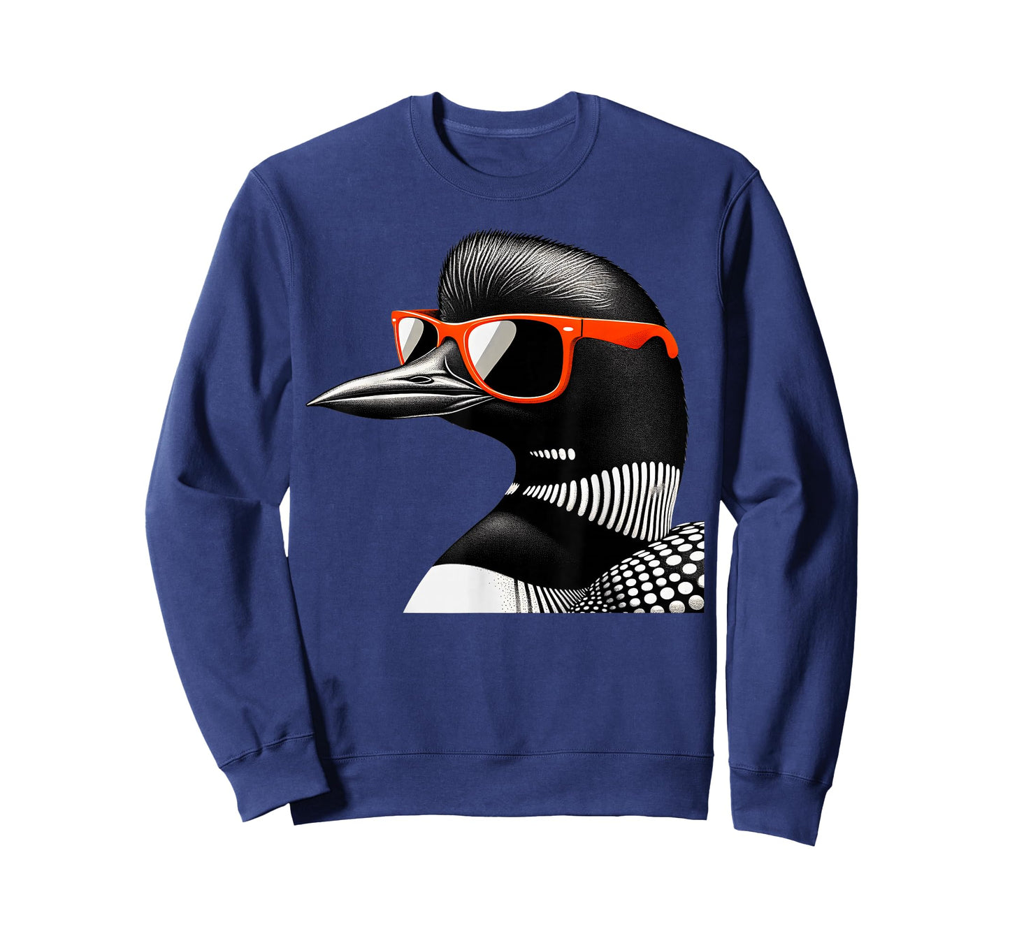 Cool Loon Bird Wearing Sunglasses Graphic Art T-Shirt
