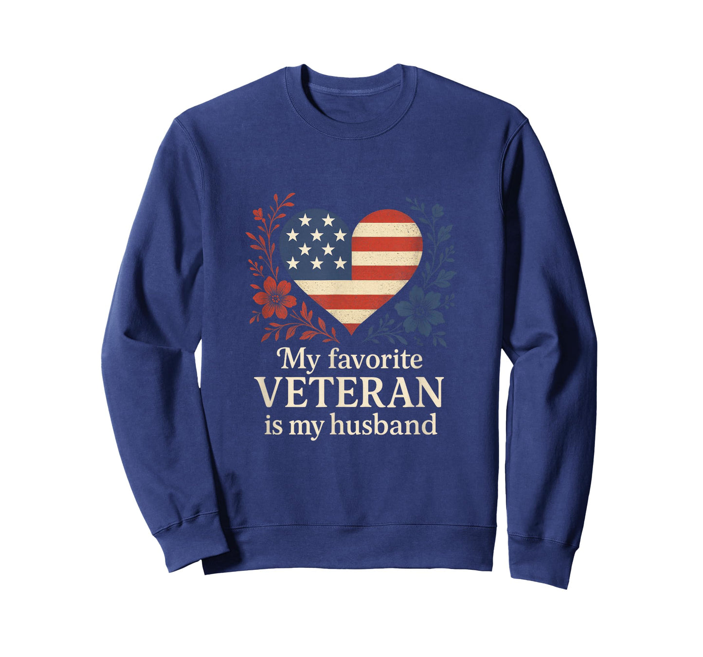 My Favorite Veteran is My Husband - Flag Love T-Shirt