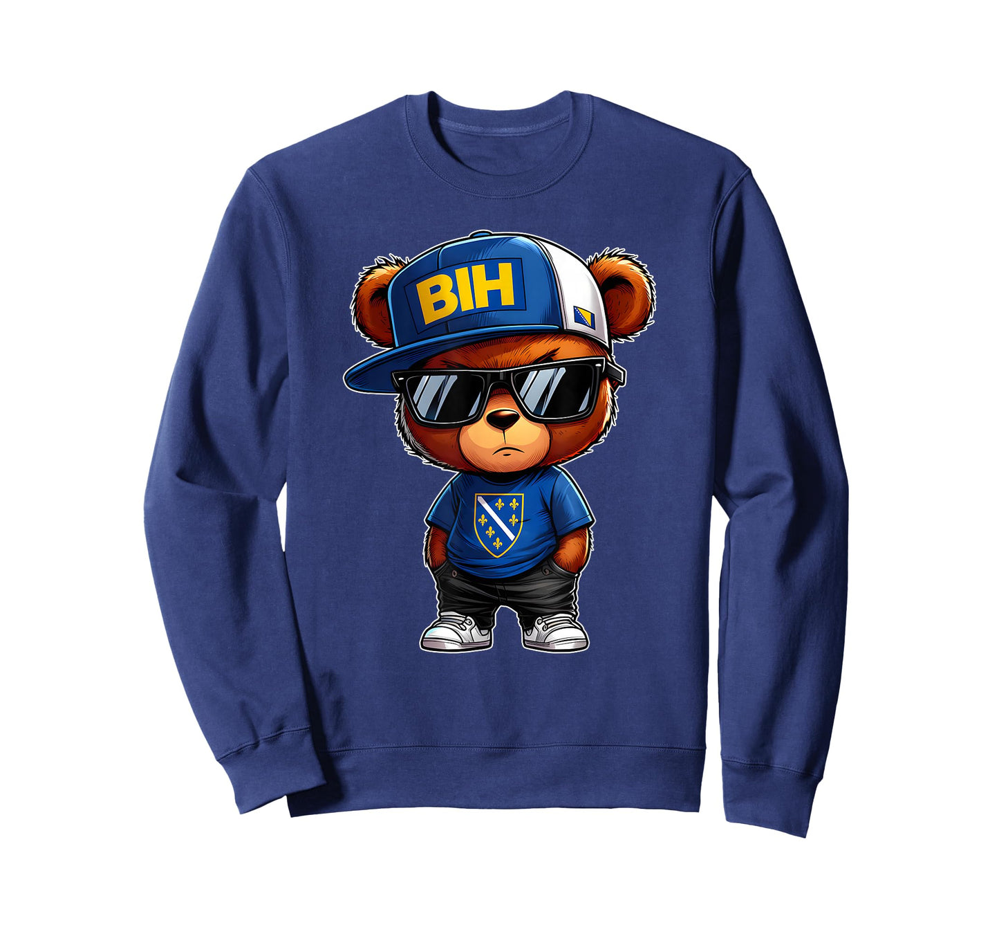 Cute Bosnia and Herzegovina Teddy Bear with Bosnian Flag BiH T-Shirt