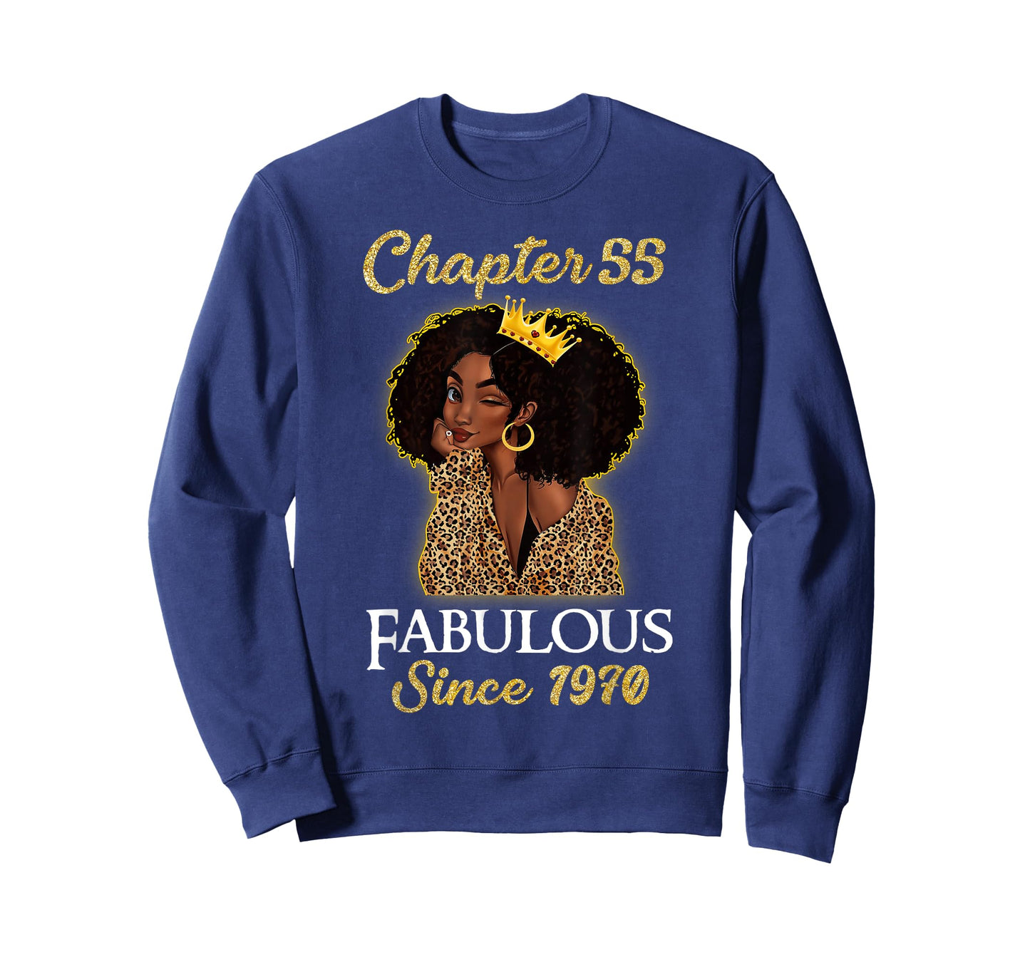 Chapter 55 Fabulous Since 1970 55th Birthday Girls Leopard T-Shirt