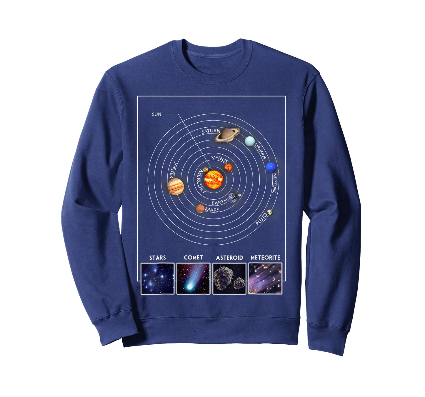 Solar System Graphic Cool Astronomy Scientist Gift T-Shirt