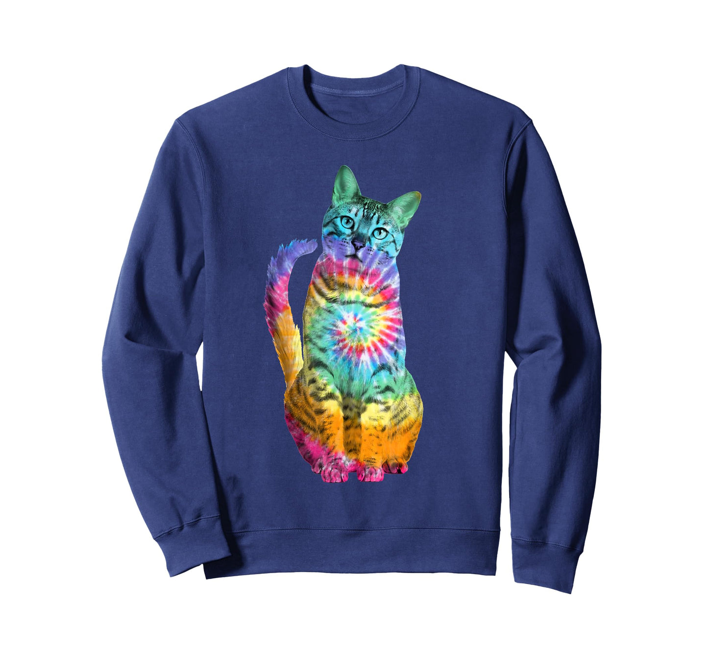 Tie Dye Cat T-Shirt T-Shirt for Men Women Girls Kids