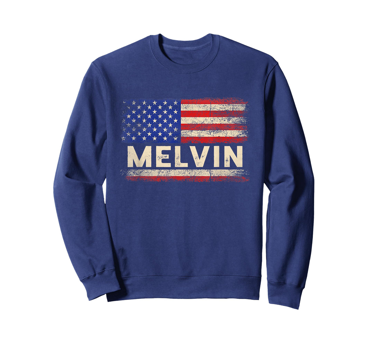 Melvin First Name Shirt Melvin Name American Flag Women Kids Men T-Shirt
