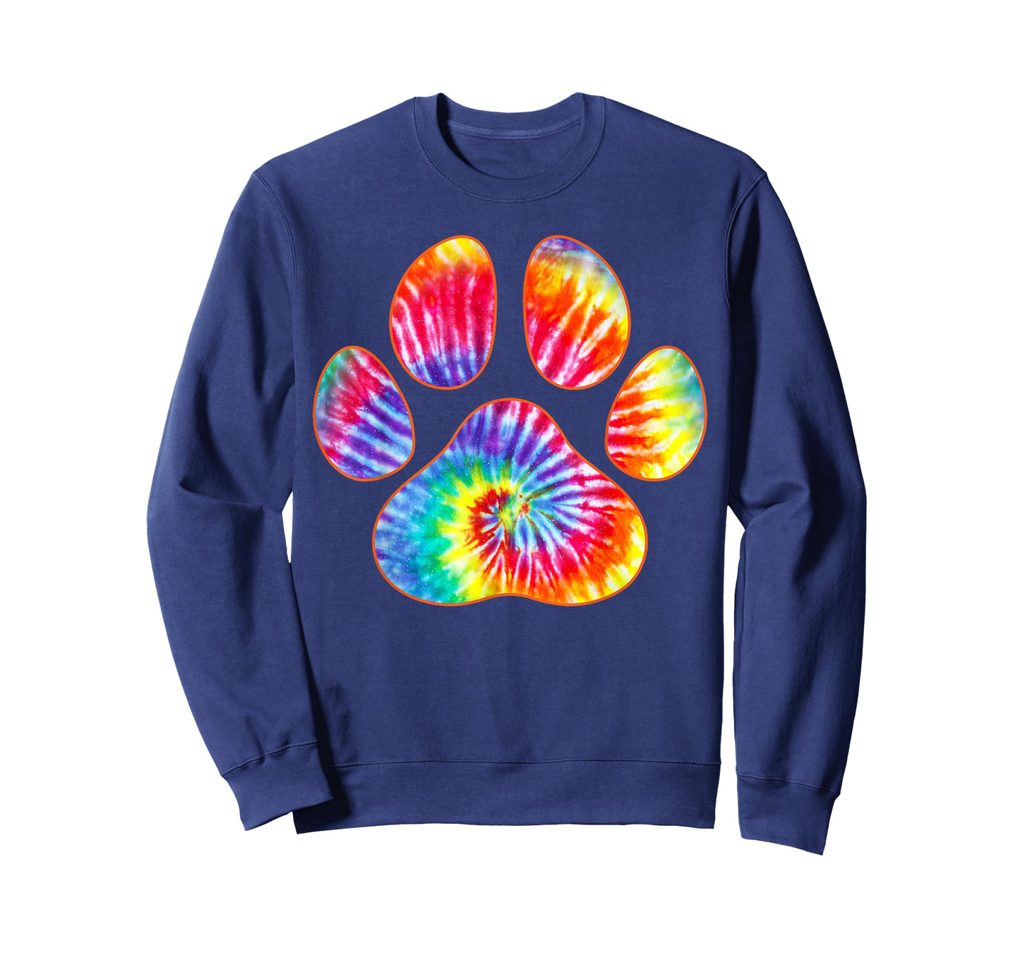 Cute Tie Dye Paw Print Pet Owner Paw Print Tie Dye Dog Lover T-Shirt
