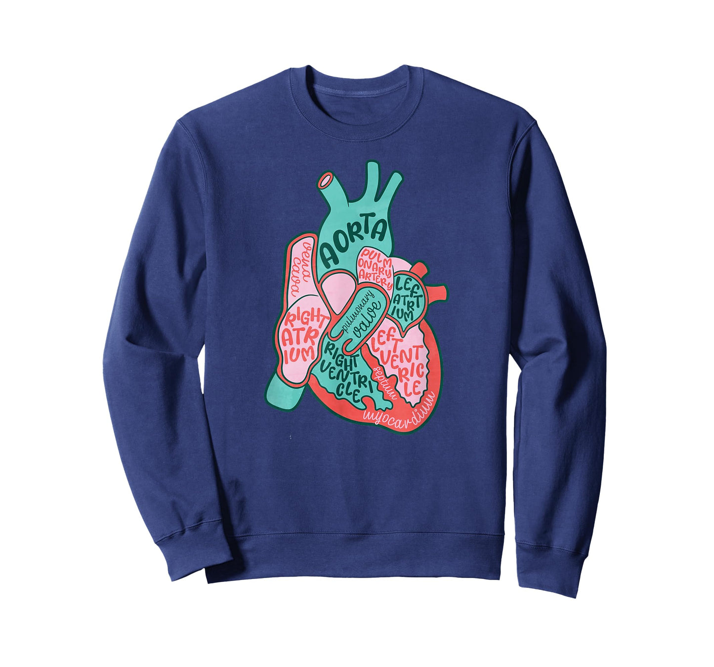 CVICU Cardiac Nurse Human Heart Anatomy Cardiology Biology T-Shirt
