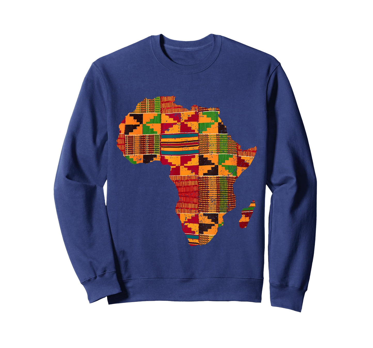Cool Africa Map Kente Cloth Gift for Men Women African Lover T-Shirt Small