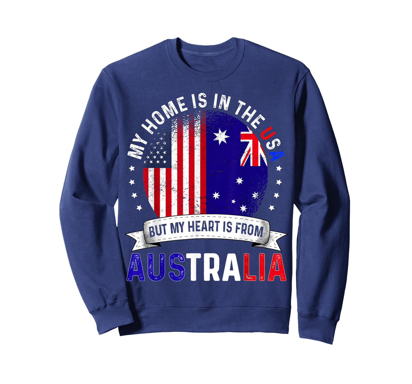 Australian American Patriot Heart is from Australia Flag T-Shirt