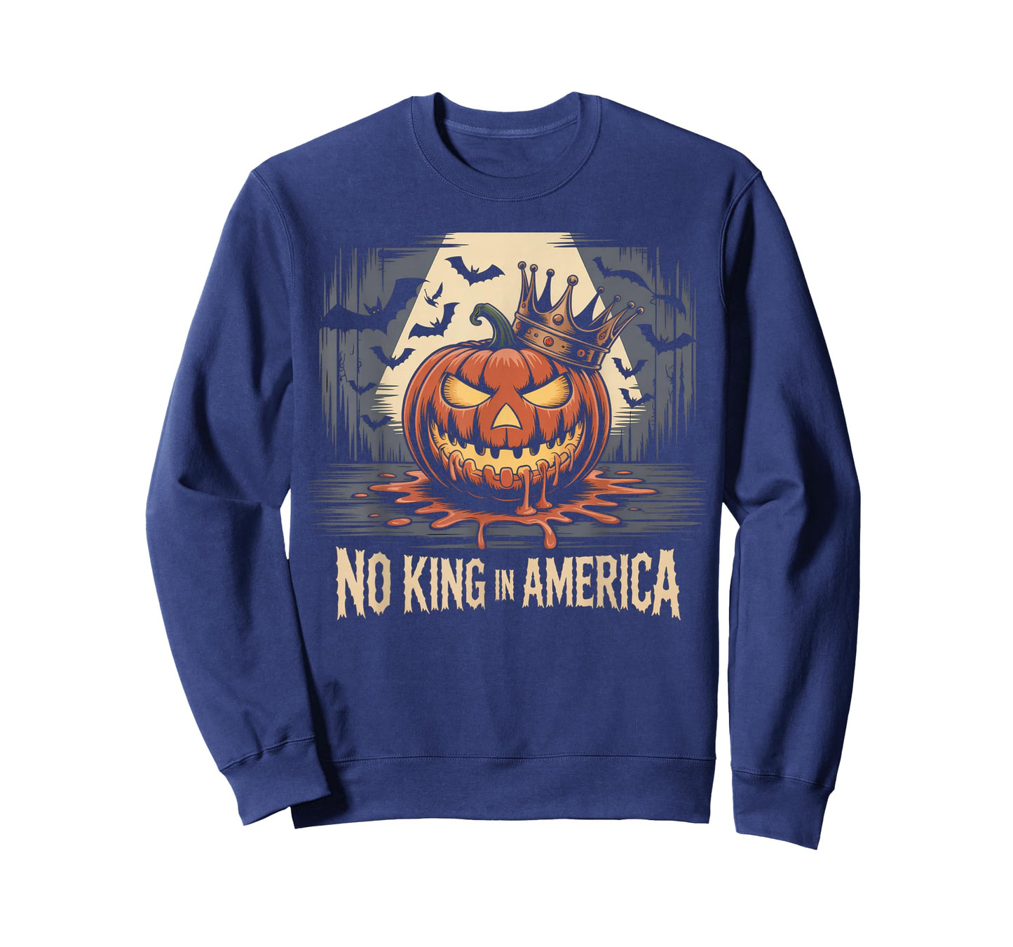 No Kings in America Since 1776 Distressed USA Flag Vintage T-Shirt