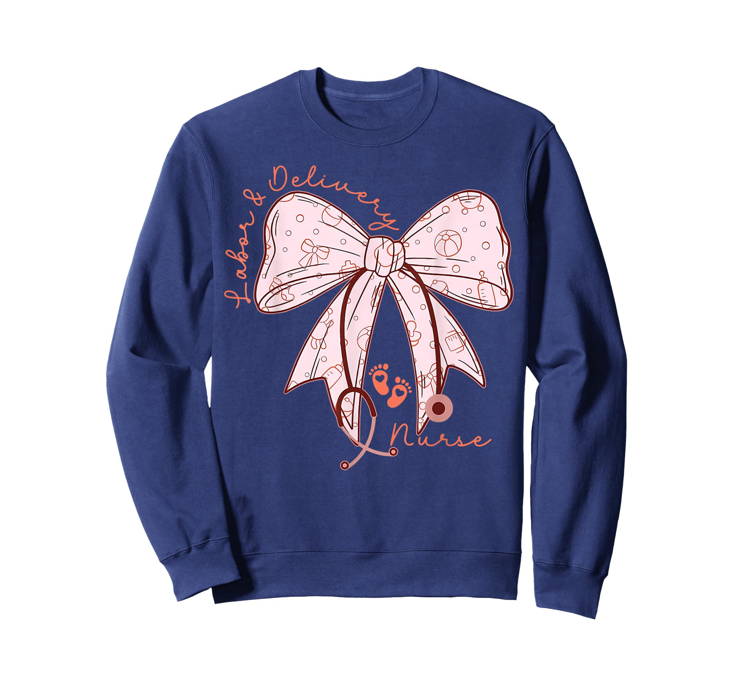 Cute Coquette Bow Labor and Delivery Unit Baby Ob RN Nurse T-Shirt