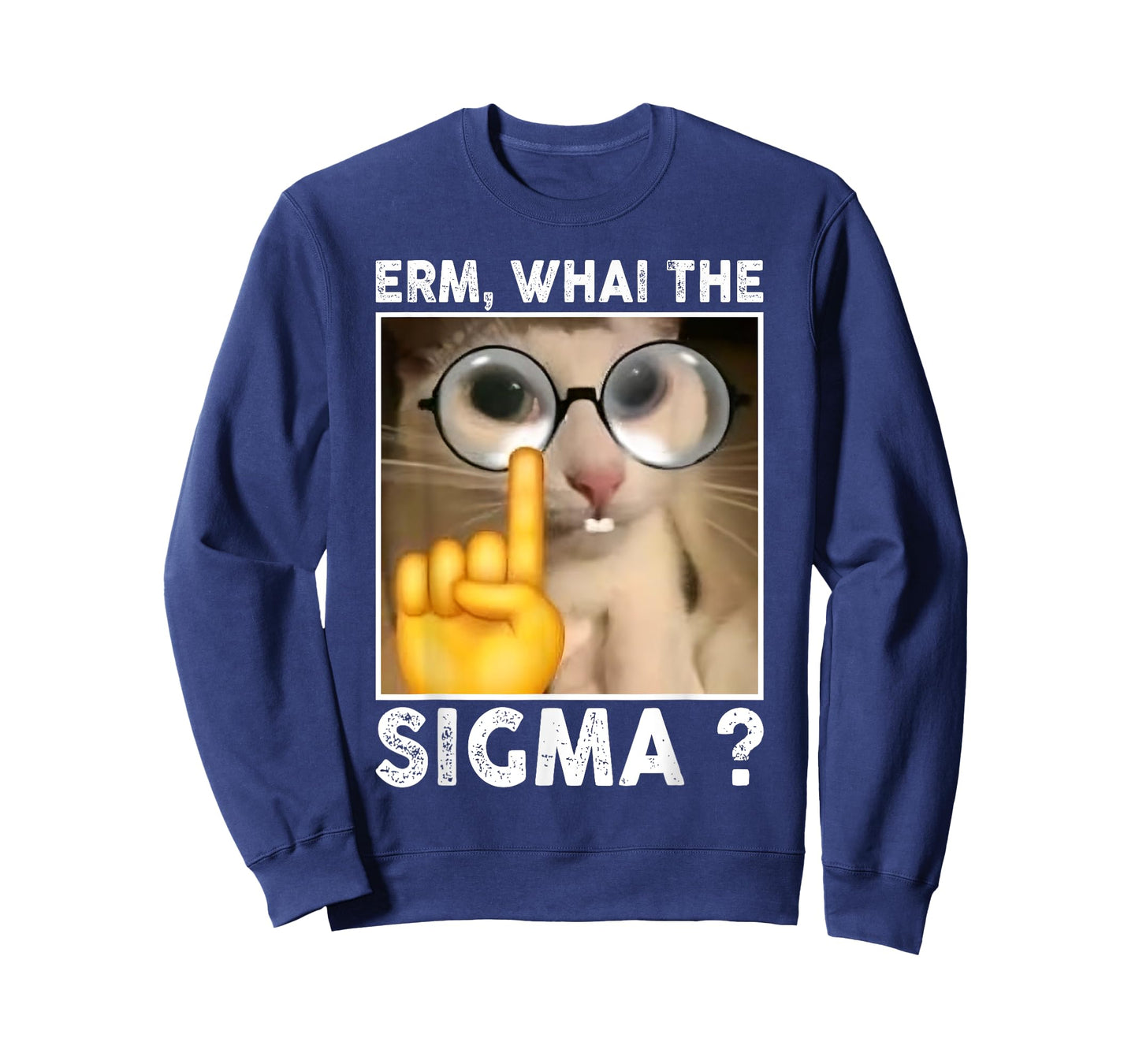 Erm, What The Sigma? Cat Meme Funny Cat with Sunglasses T-Shirt