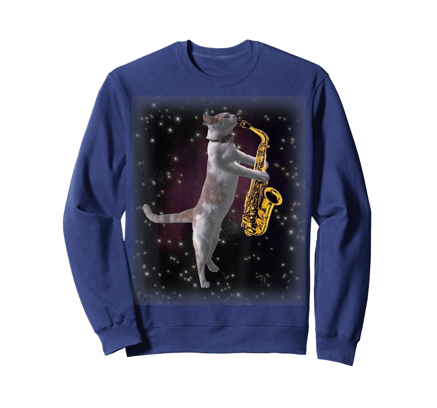 Cat Playing Saxophone | Cats In Space With Sax T-Shirt
