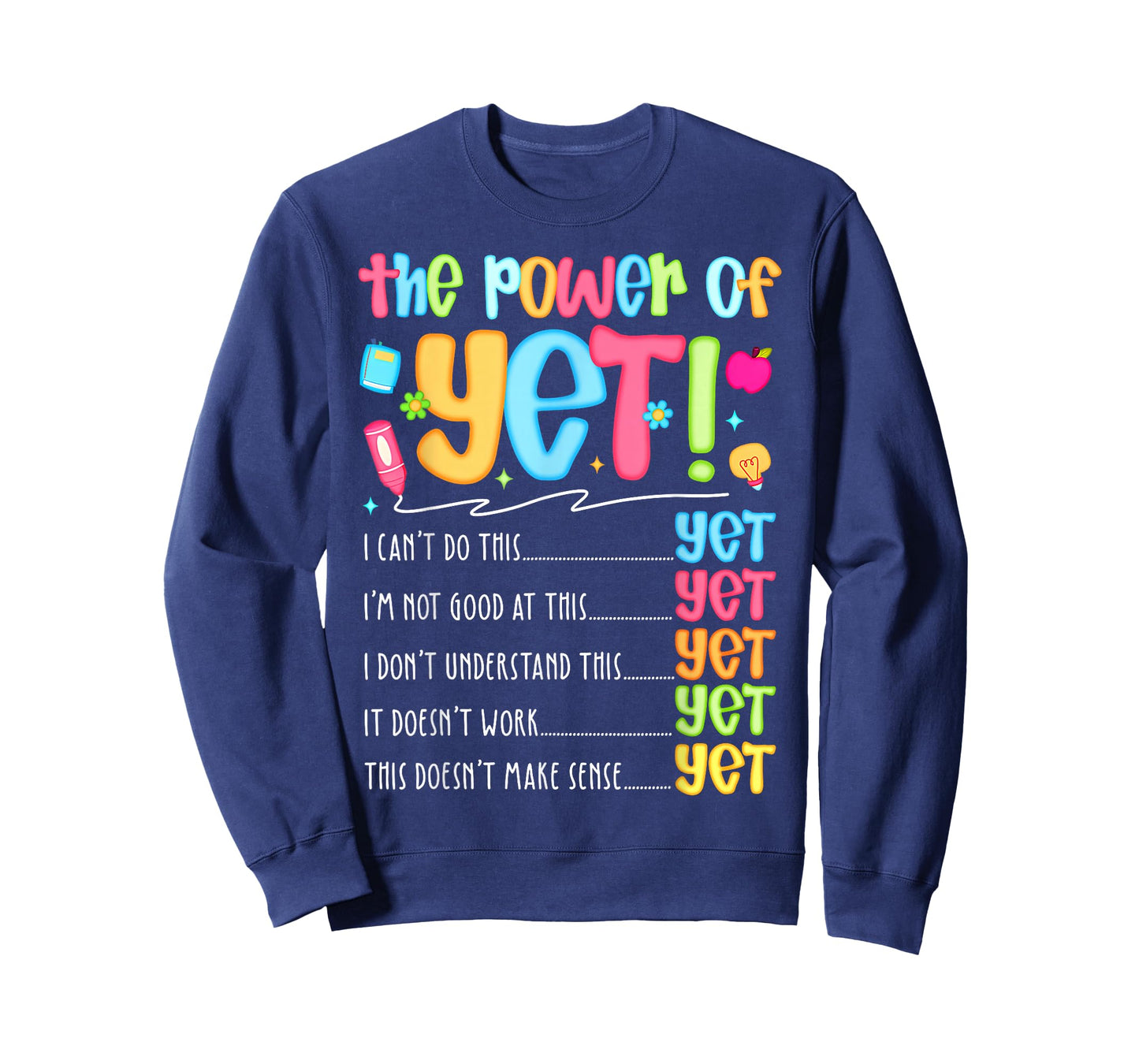 Growth Mindset Teacher Kindness Power of Yet Inspirational T-Shirt