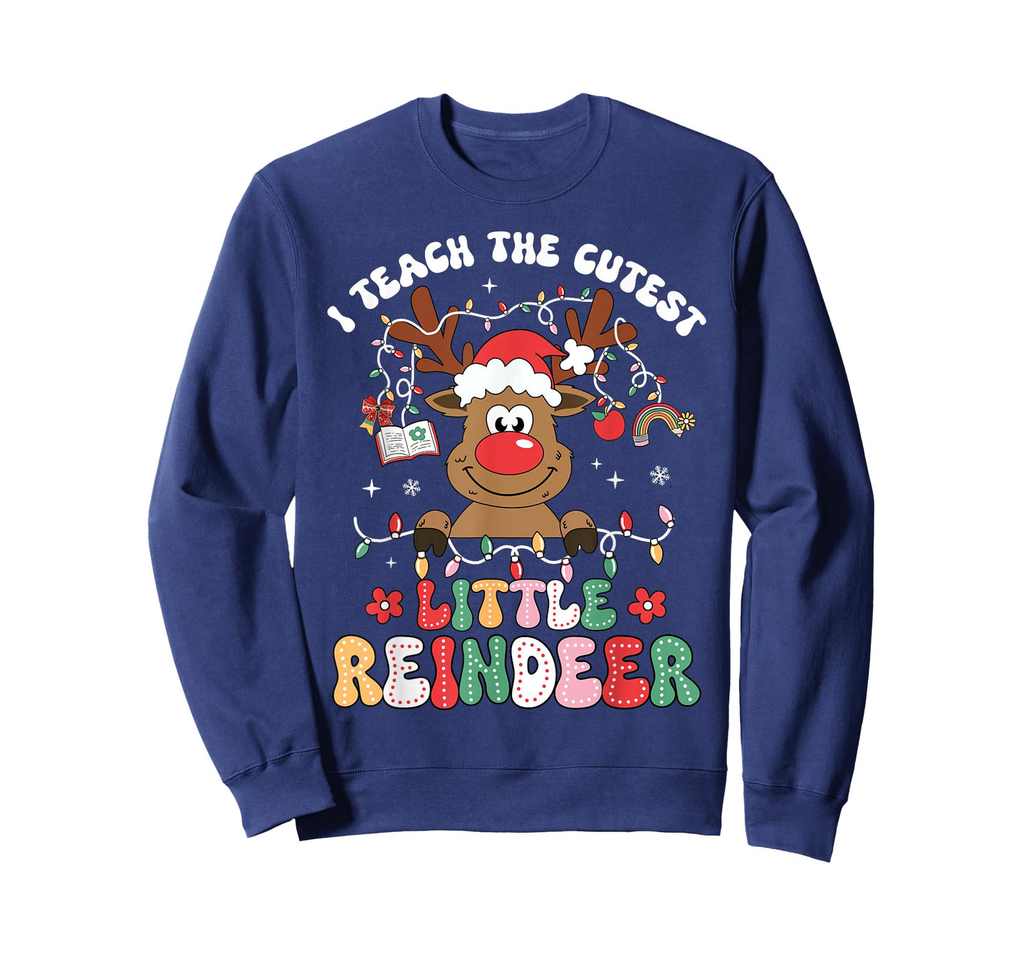 Christmas Teacher I Teach The Cutest Little Reindeer Kid Boy T-Shirt