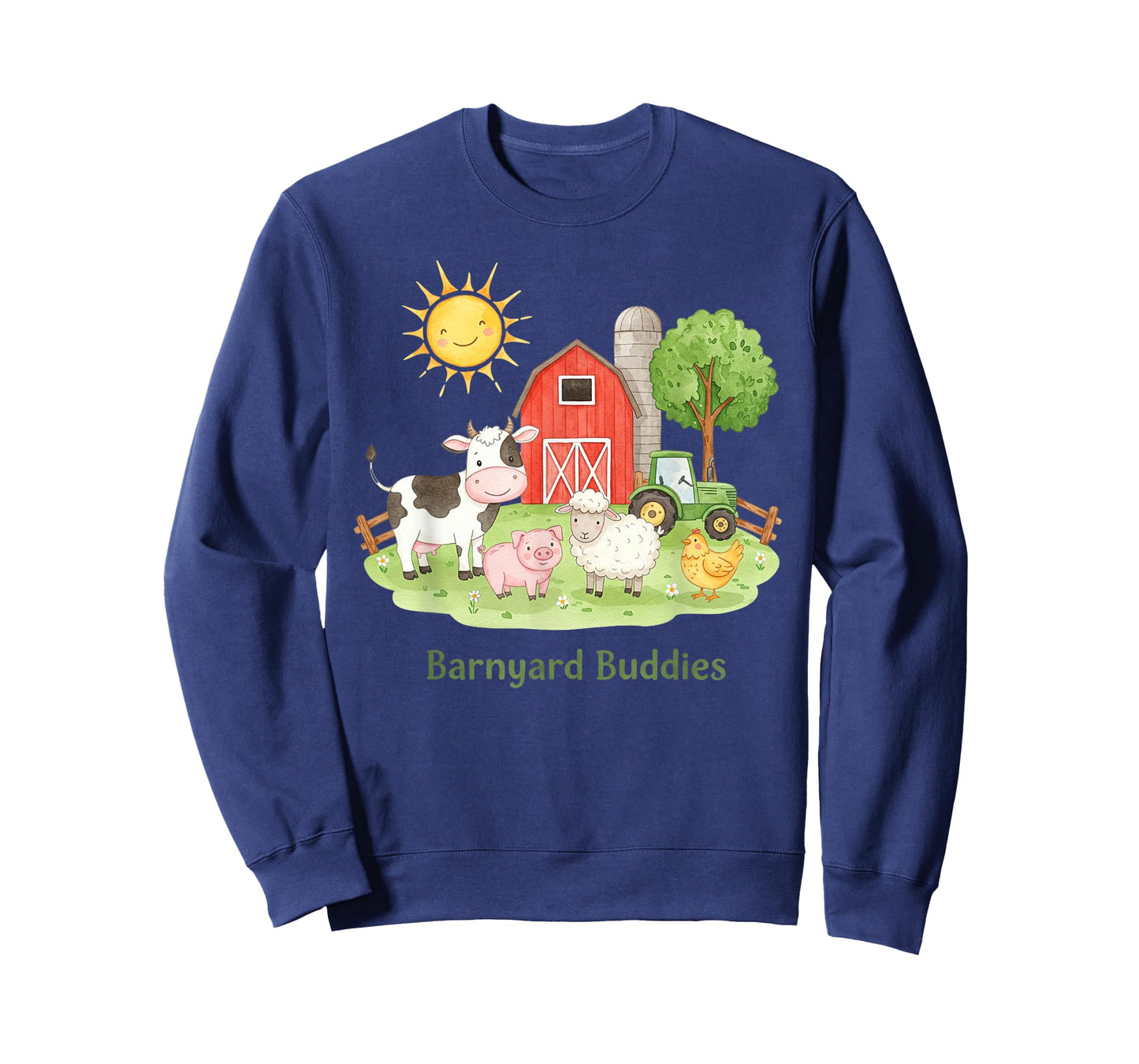 Barnyard Buddies Cute Cow Sheep Pig Hen On The Farm Barnyard T-Shirt