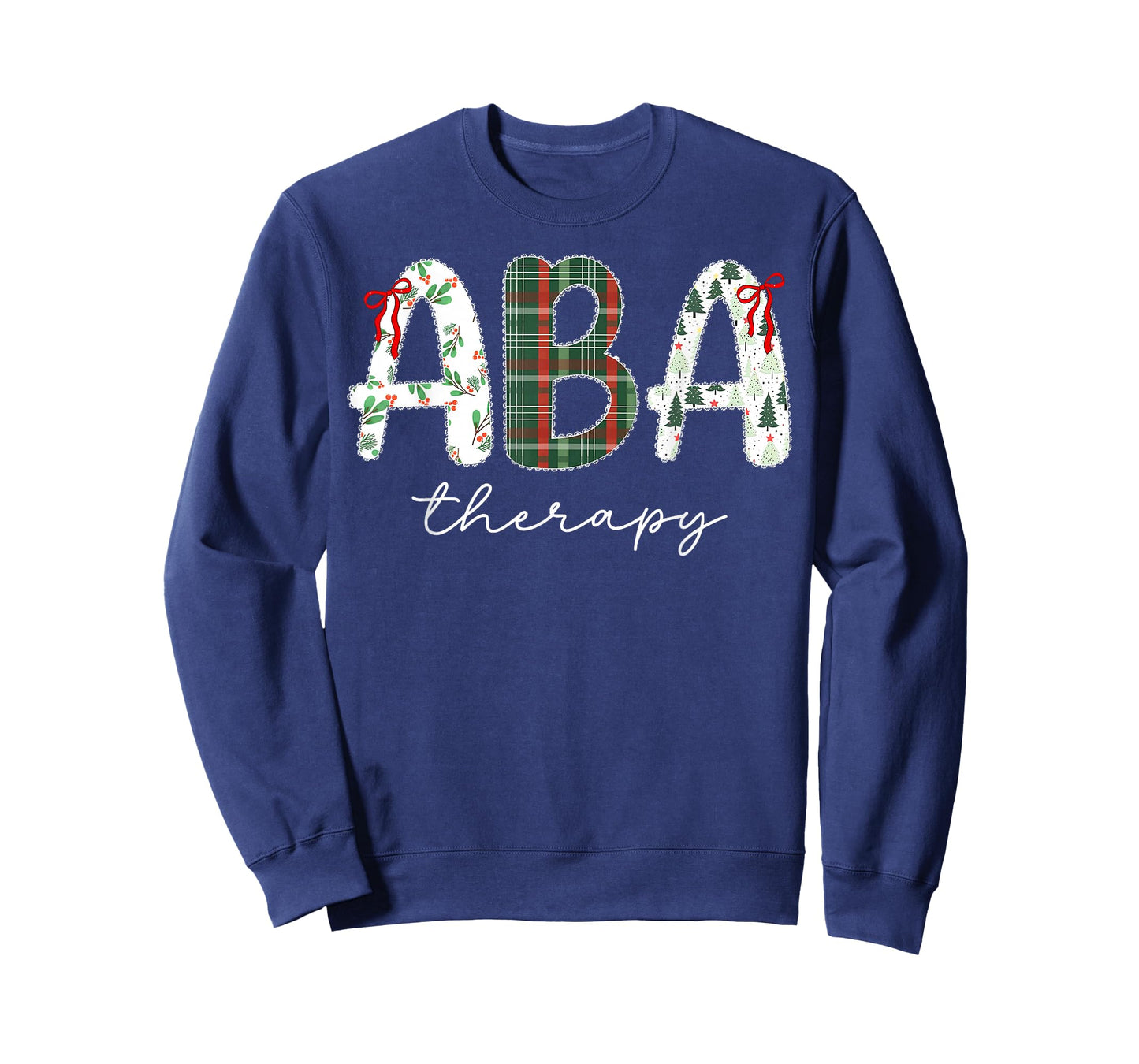 Behavior Analyst Coquette Bow ABA Therapy SPED Christmas T-Shirt