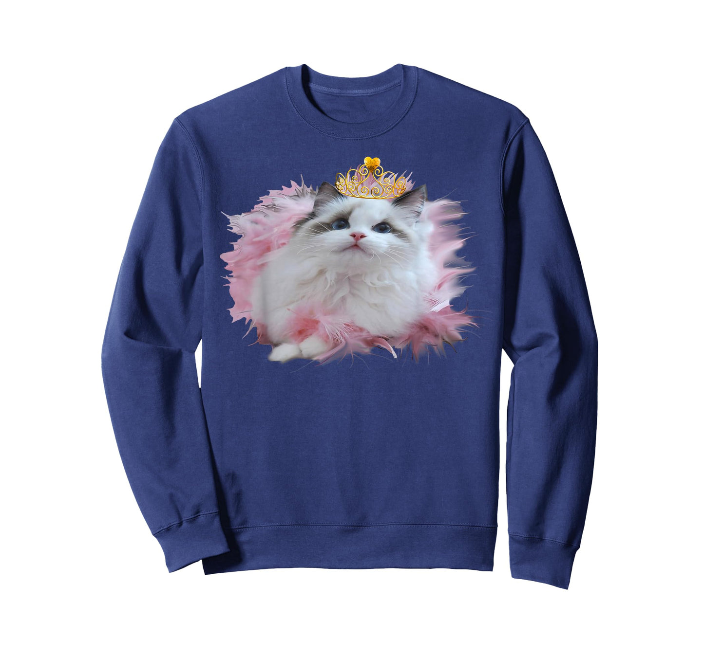 Cute Kitten Crown Princess with tiara apparel for cat lovers T-Shirt