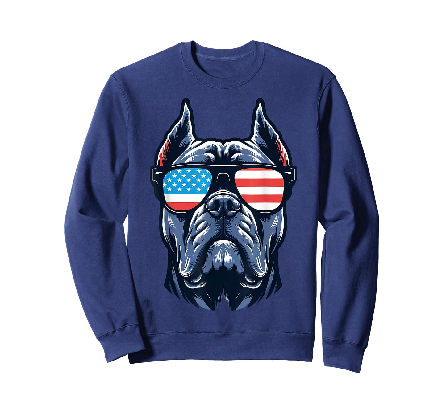 Cane Corso Patriotic American Flag USA Sunglasses Dog Women Kids Men T-Shirt
