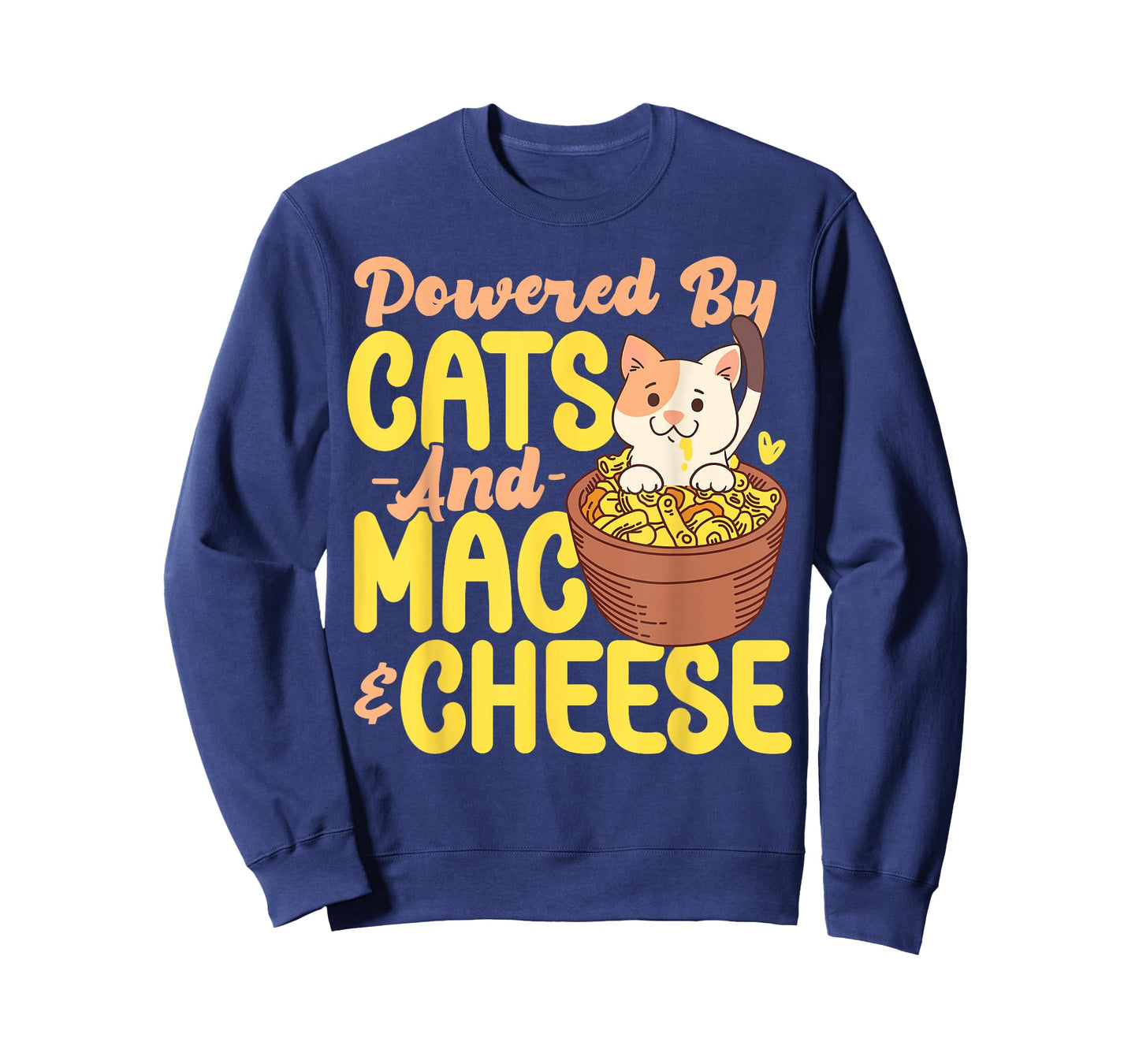 Mac And Cheese Powered By Cats And Mac & Cheese T-Shirt