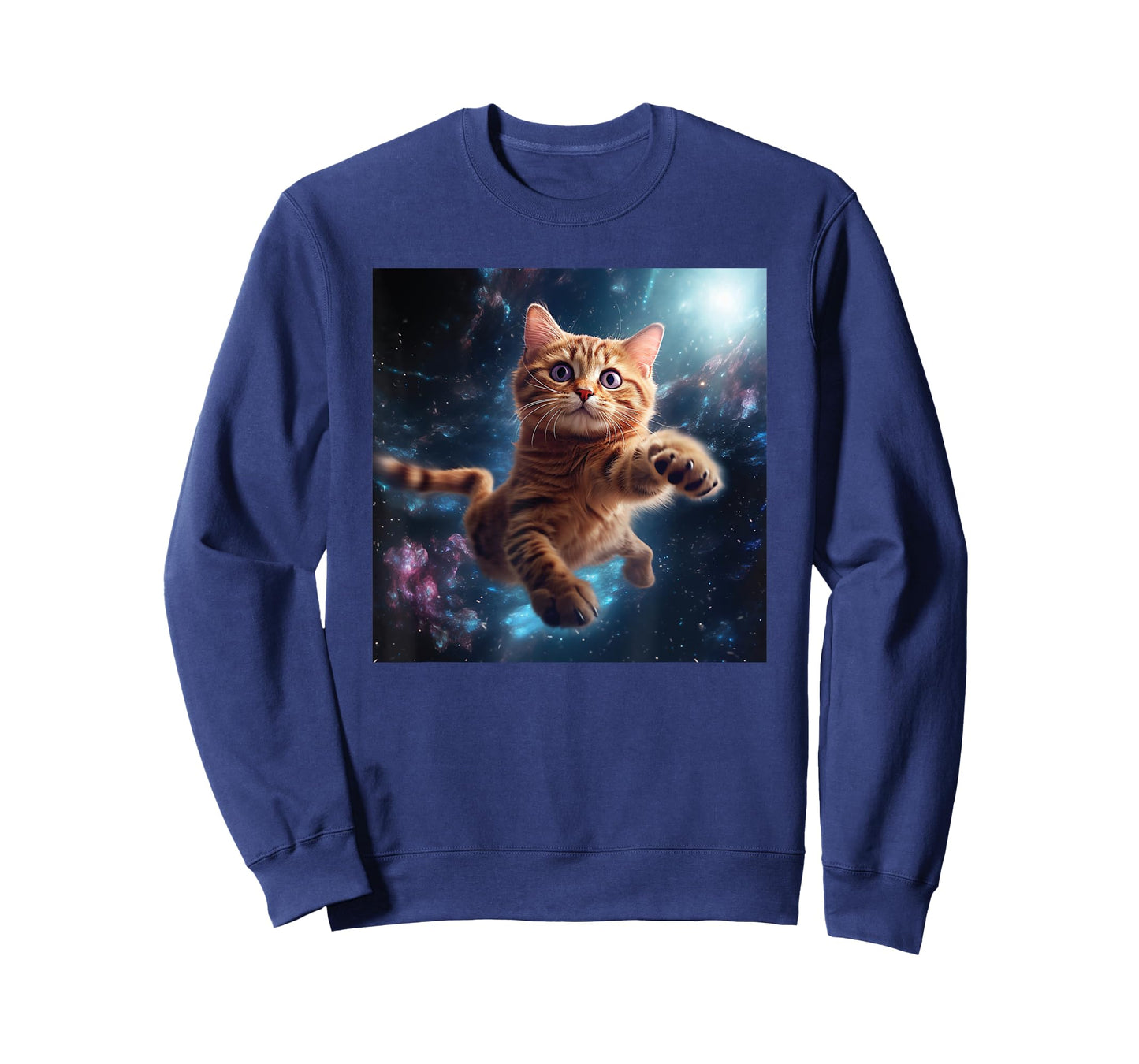 Cat flying stars for Lover Cats Kitty Galaxy Kitten Univers T-Shirt