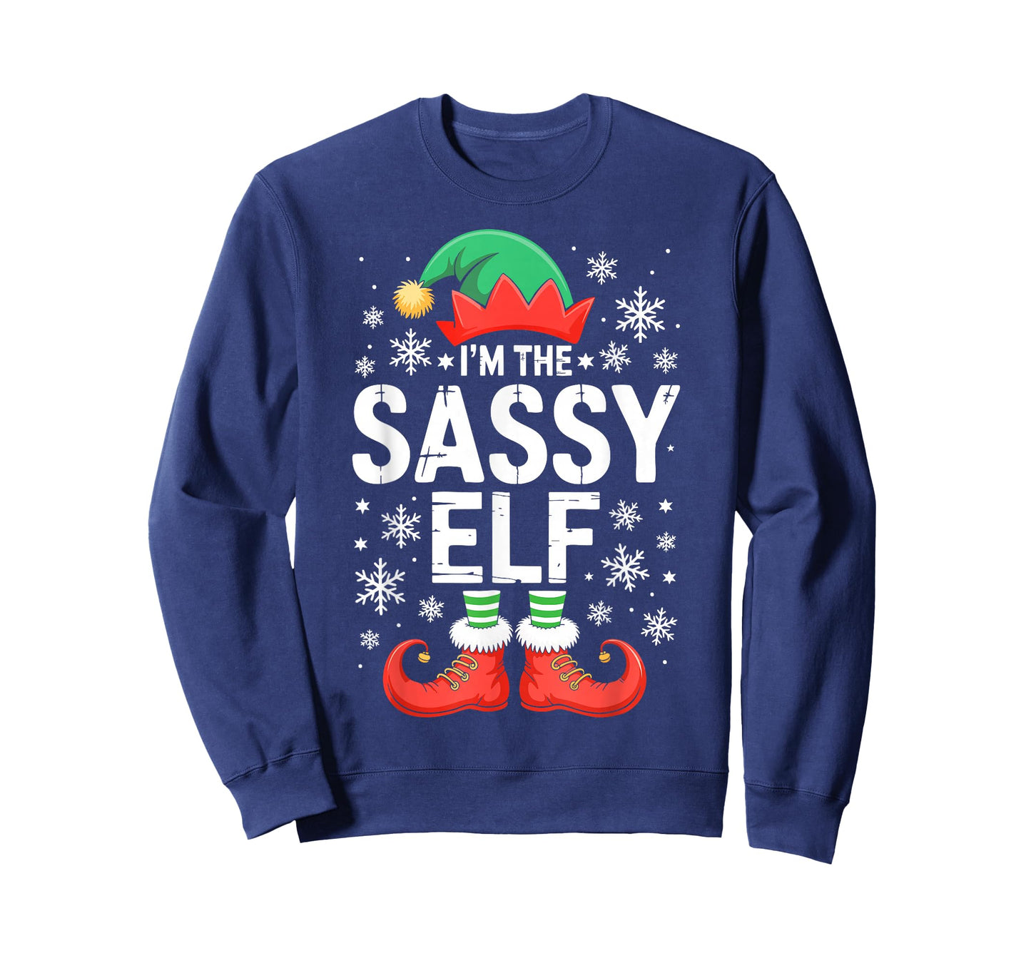 I'm The Sassy Elf Shirt Family Matching Christmas Costume T-Shirt