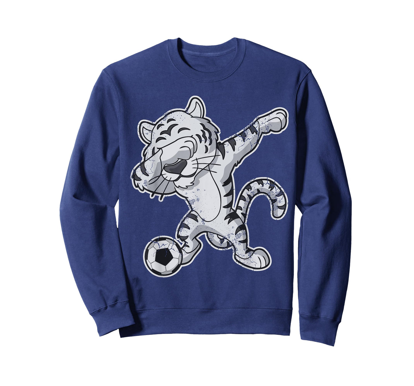 Dabbing White Tiger Soccer Team Player T-Shirt