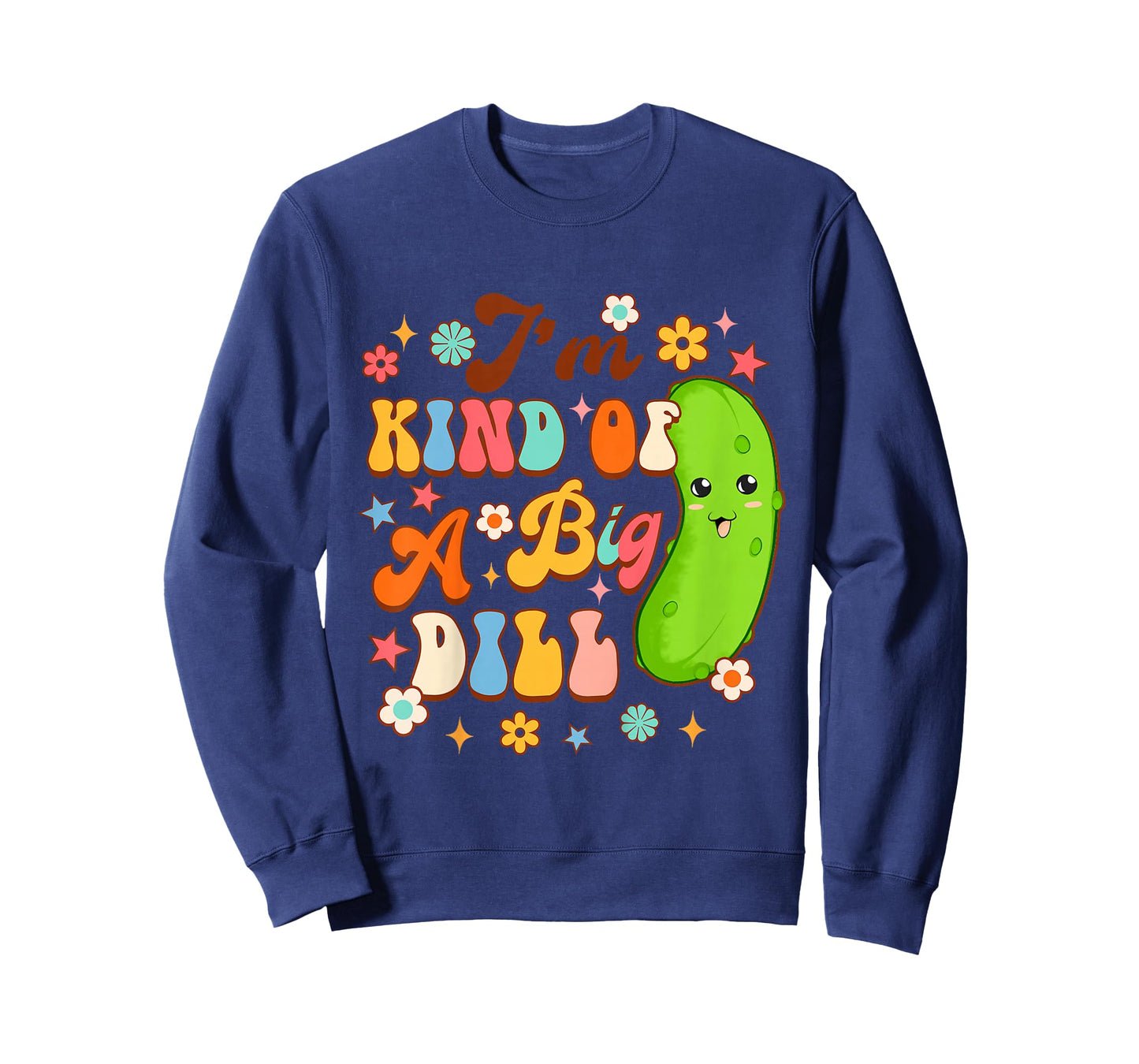 Kids Pickle Lover Cucumber Baby Shower I'm Kind Of A Big Dill T-Shirt