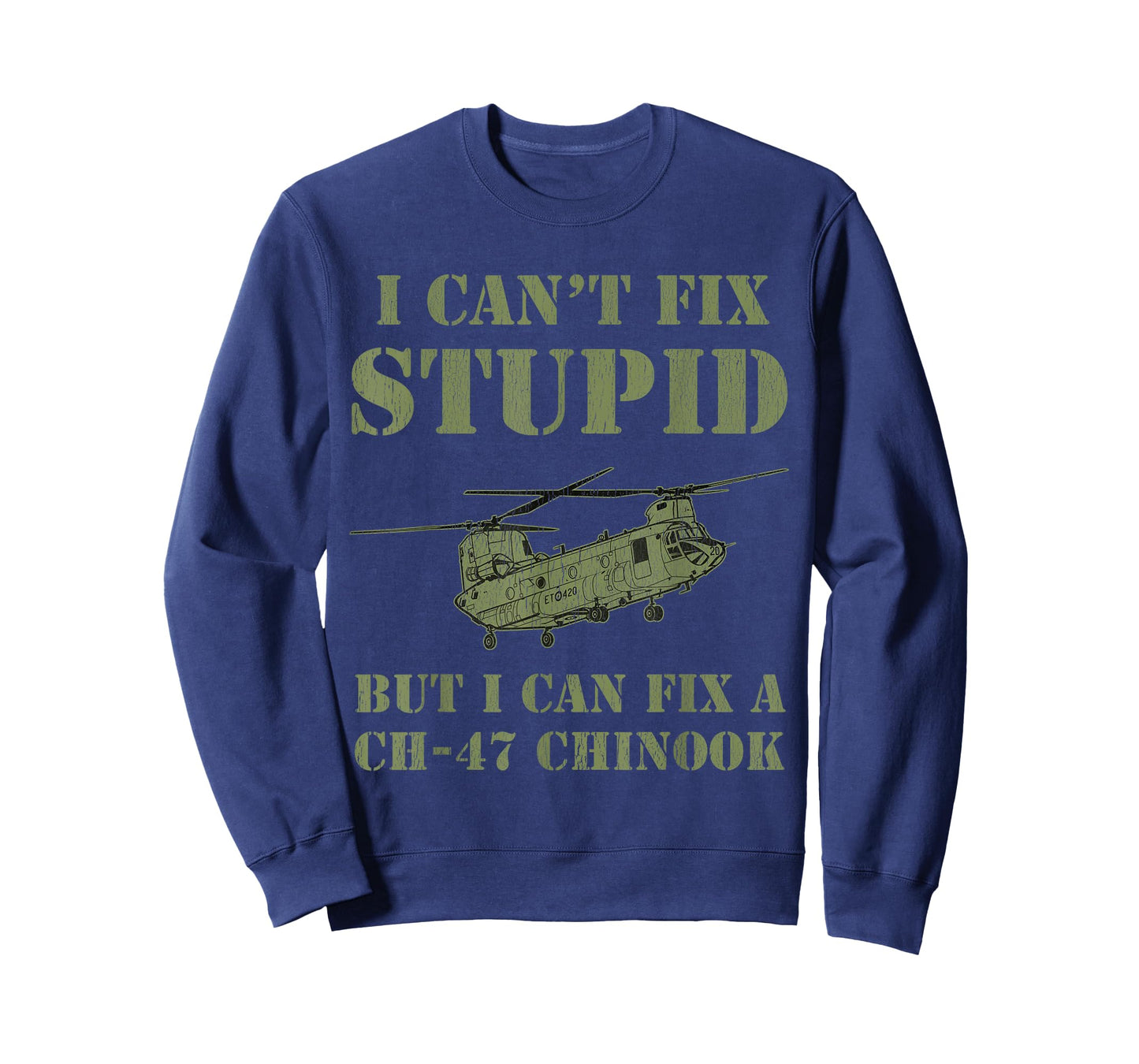 Chinook Helicopter Mechanic Funny Retired Veteran T-Shirt