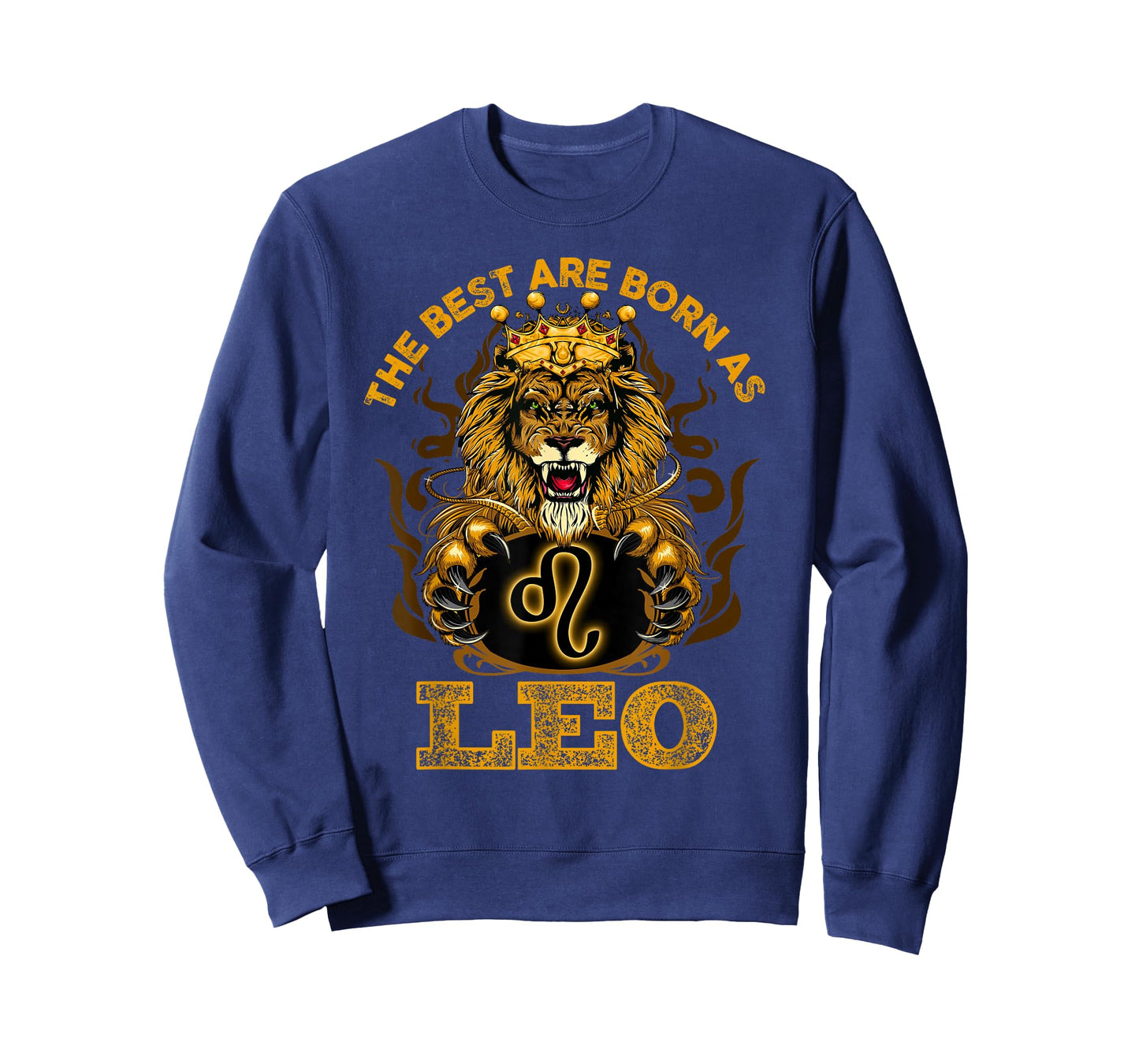 Lion Graphic Art July August Birthday Design Leo Zodiac Sign T-Shirt