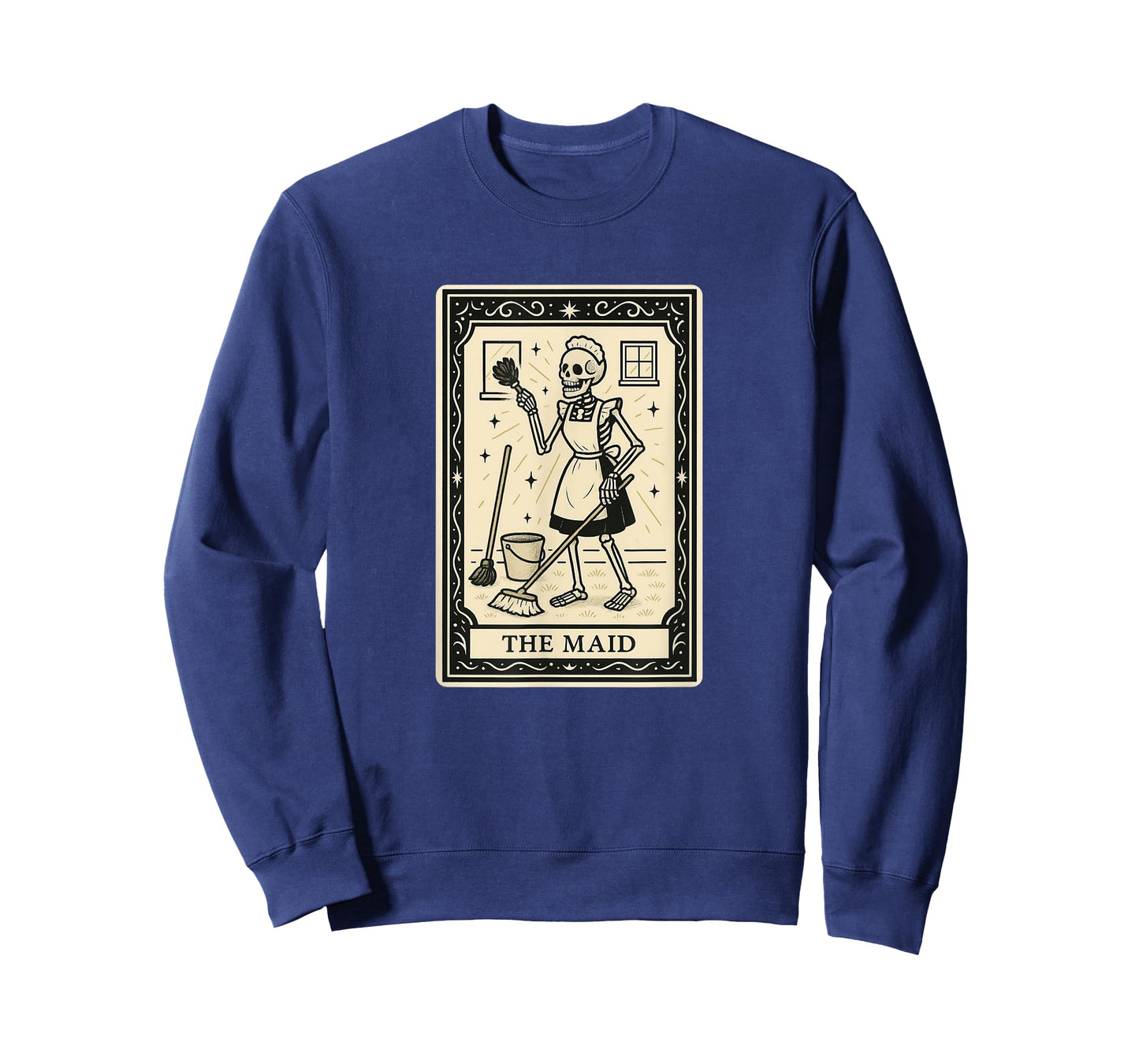 Maid Tarot Card - Halloween Spooky Gothic Cleaning Lady T-Shirt