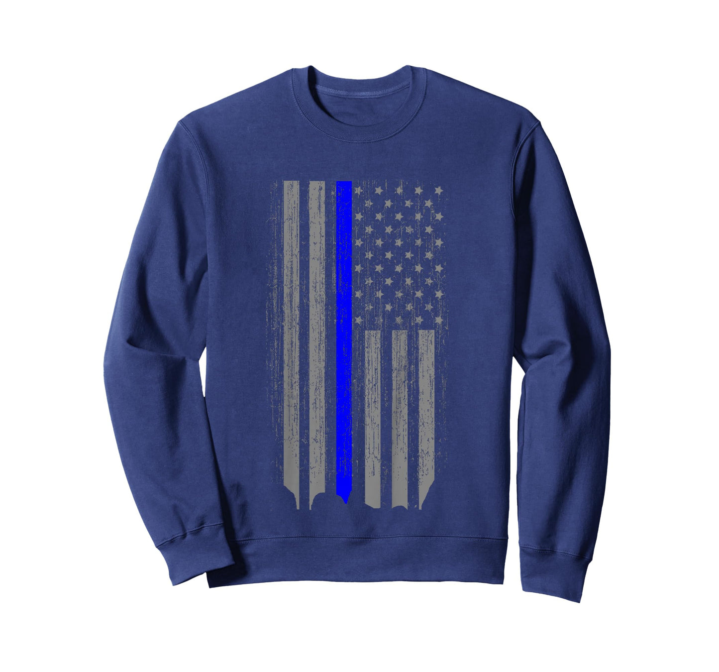 Kids Thin Blue Line Law Enforcement American Flag Shirt Youth T-Shirt