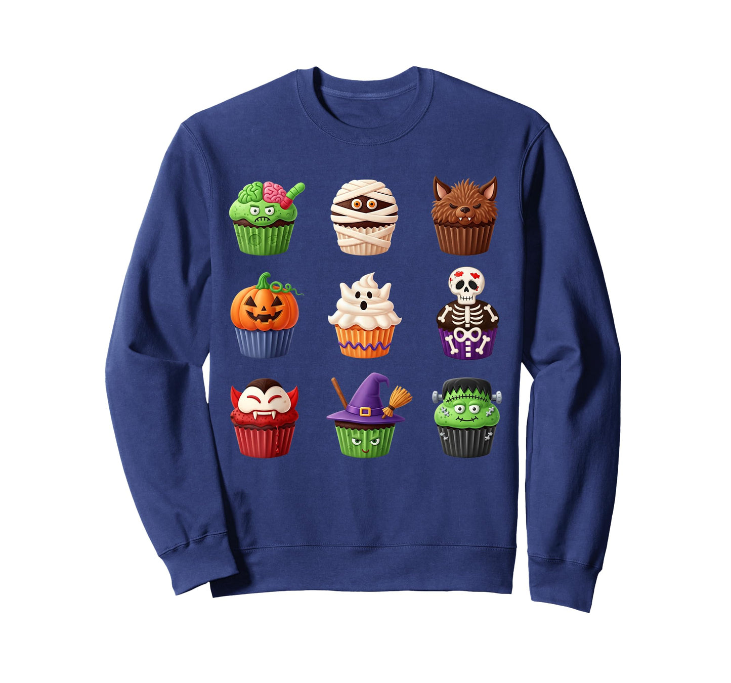 Cute Halloween Bakery Cupcake Dessert Men Women Boy Girls T-Shirt