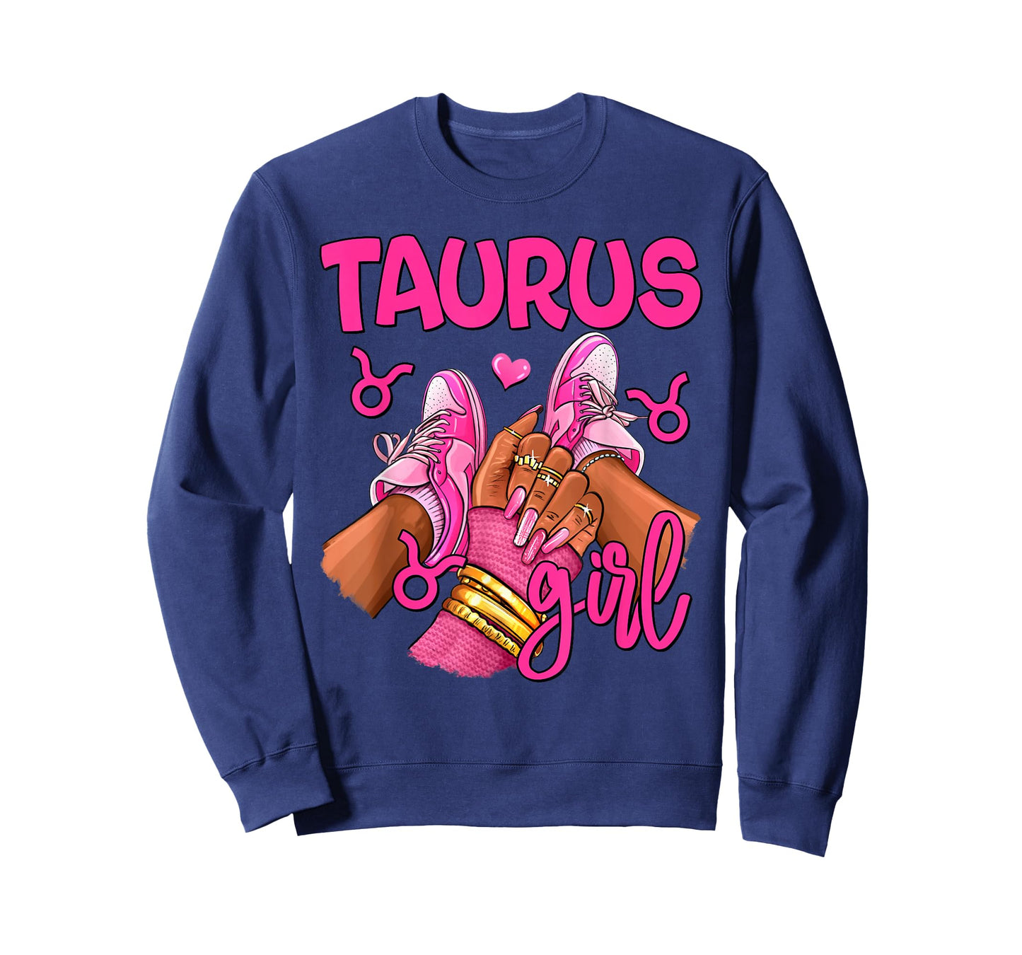 Taurus Girl Birthday Queen Women Sneakers Zodiac Sign T-Shirt