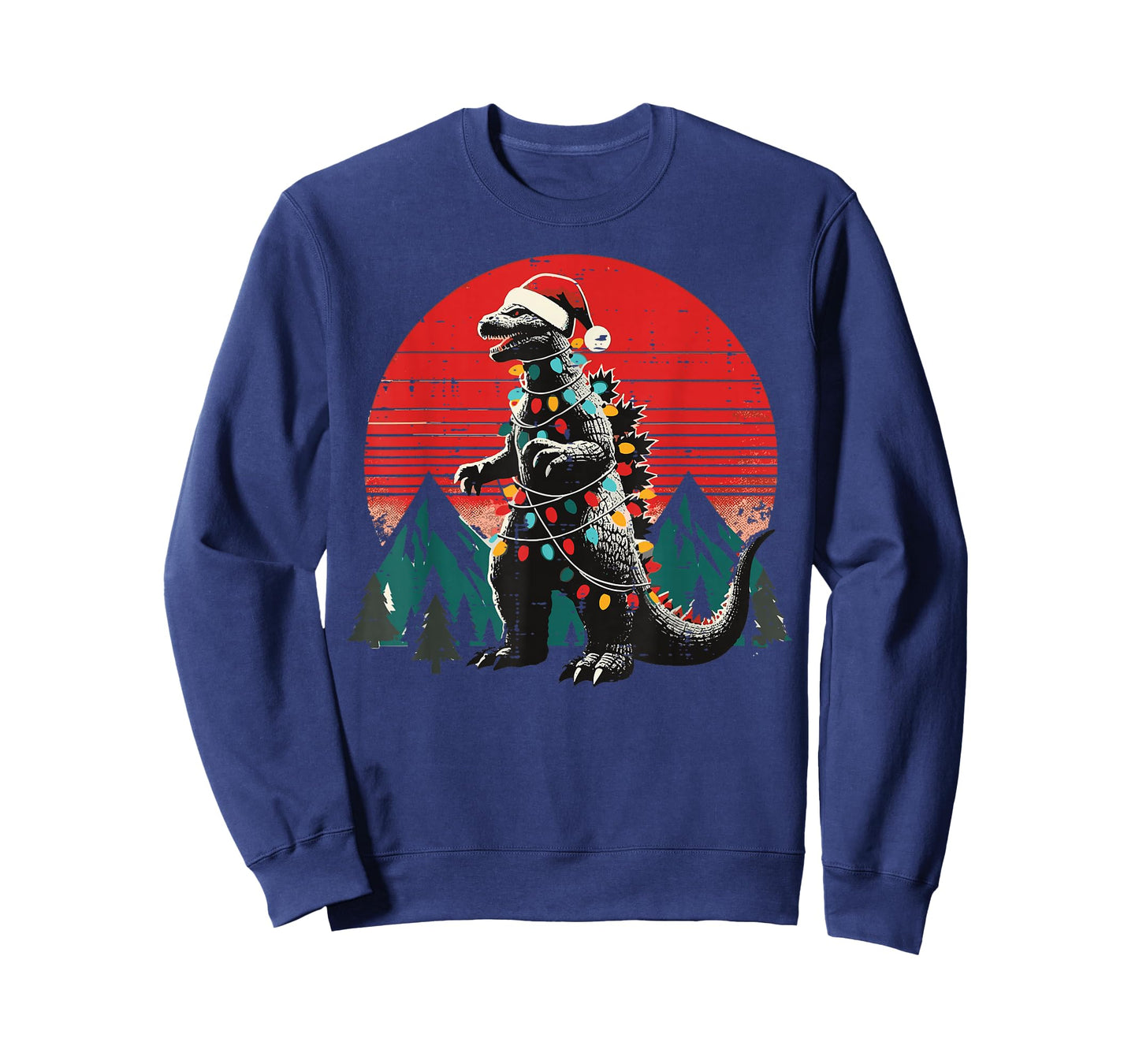 Japanese Monster Christmas Lights Kaiju Xmas Men Women Kids T-Shirt