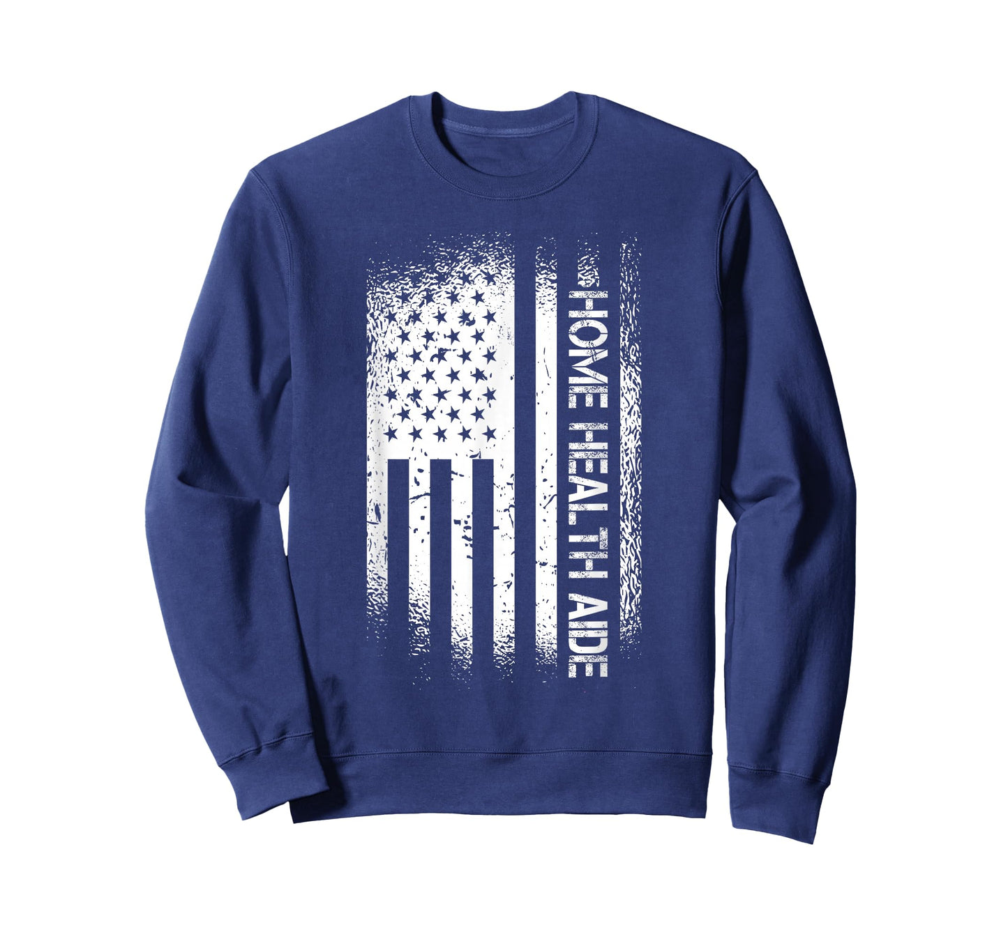 Patriotic Home Health Aide With American Flag T-Shirt