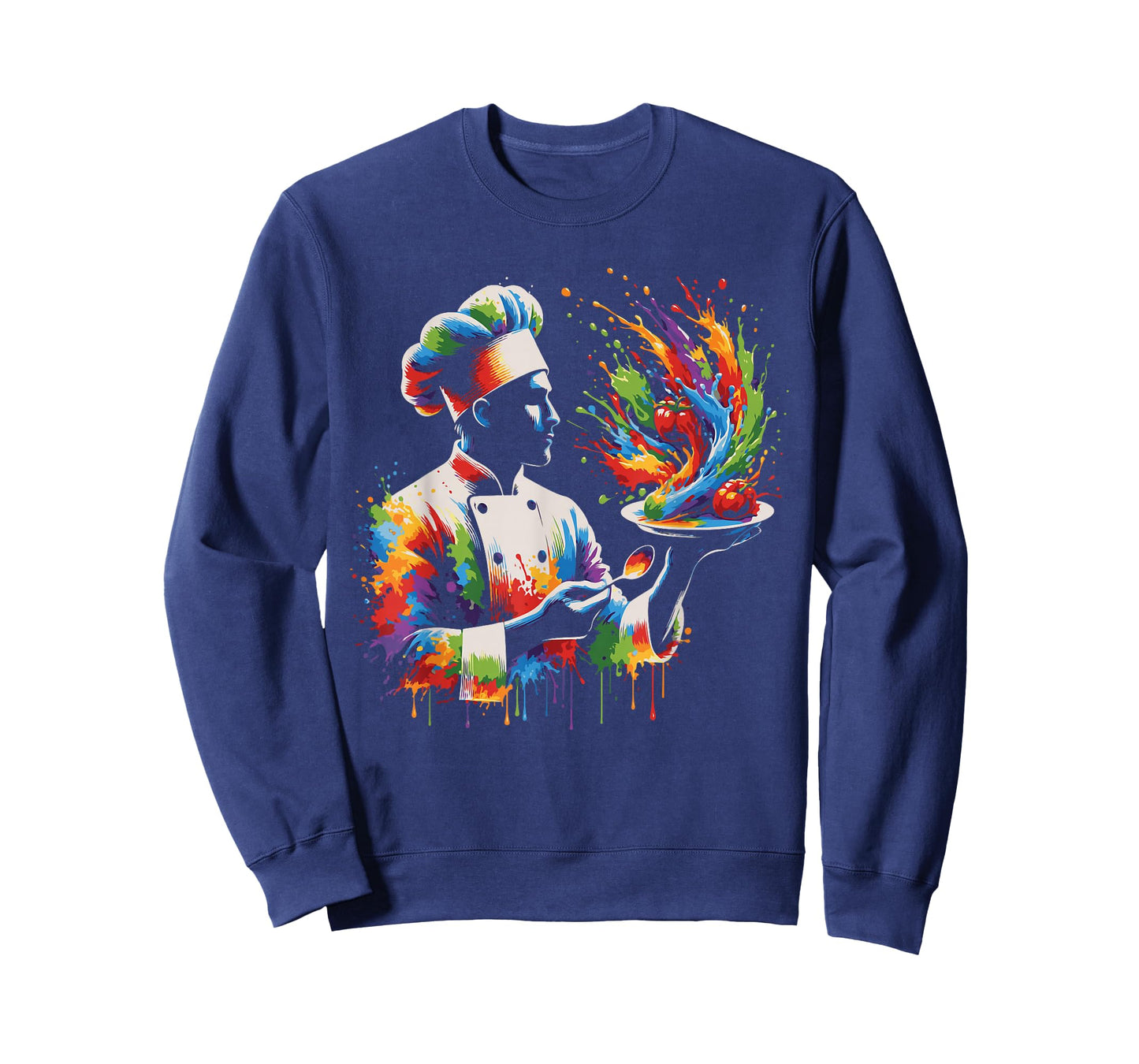Colorful Chef Design with Splash Art, Kitchen Cooking Lovers T-Shirt