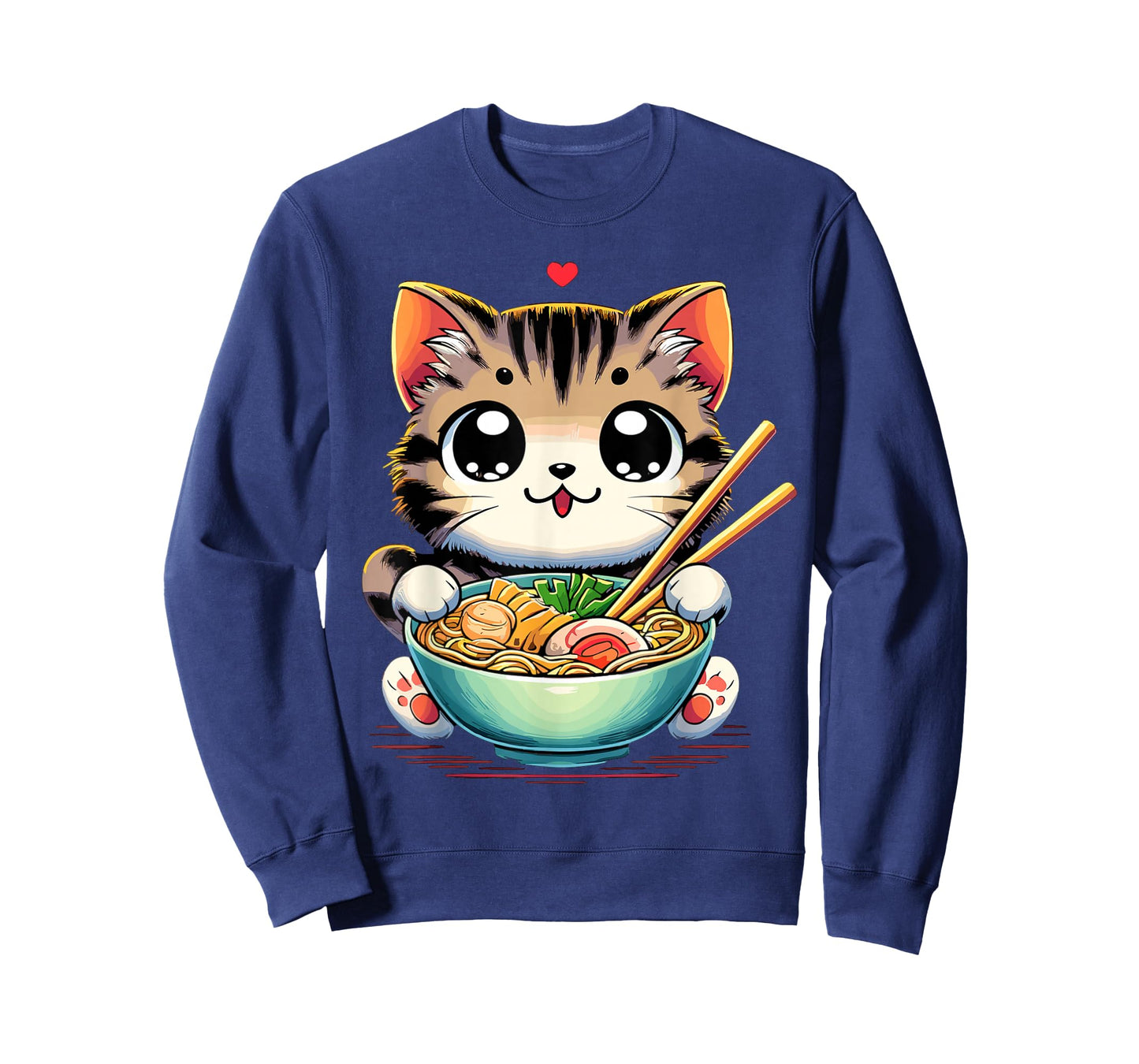Cat Ramen Noodles Anime Kawaii Japanese Cat T-Shirt