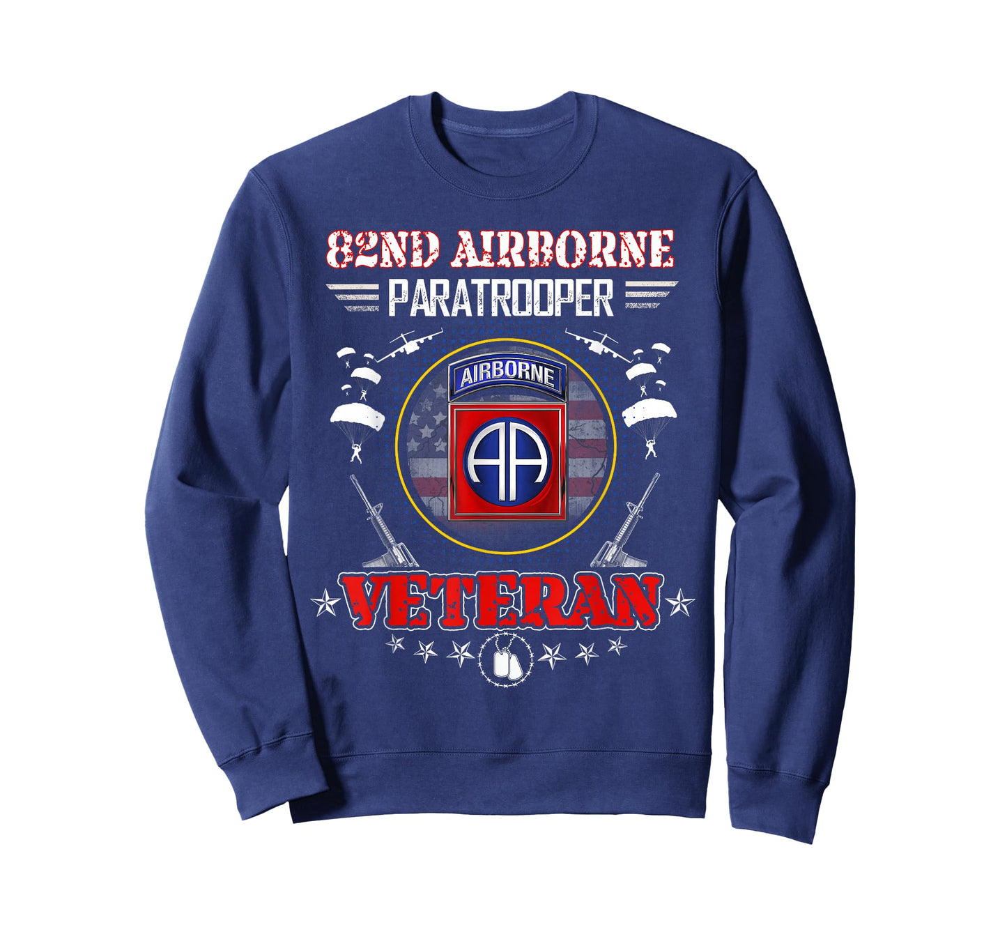 82nd Airborne Paratrooper Veteran Vintage T-shirt Mens T-Shirt