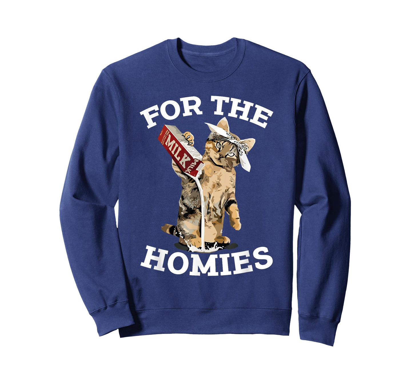 For The Homies Cat Pouring Milk Funny Meme Cute Milk Cats T-Shirt