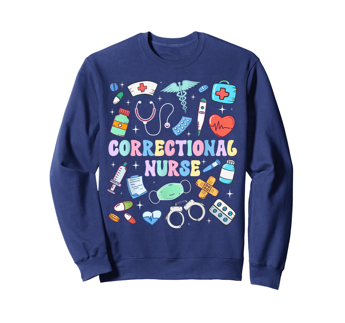 Correctional Nurse Groovy Prison Nurse Corrections Nursing T-Shirt