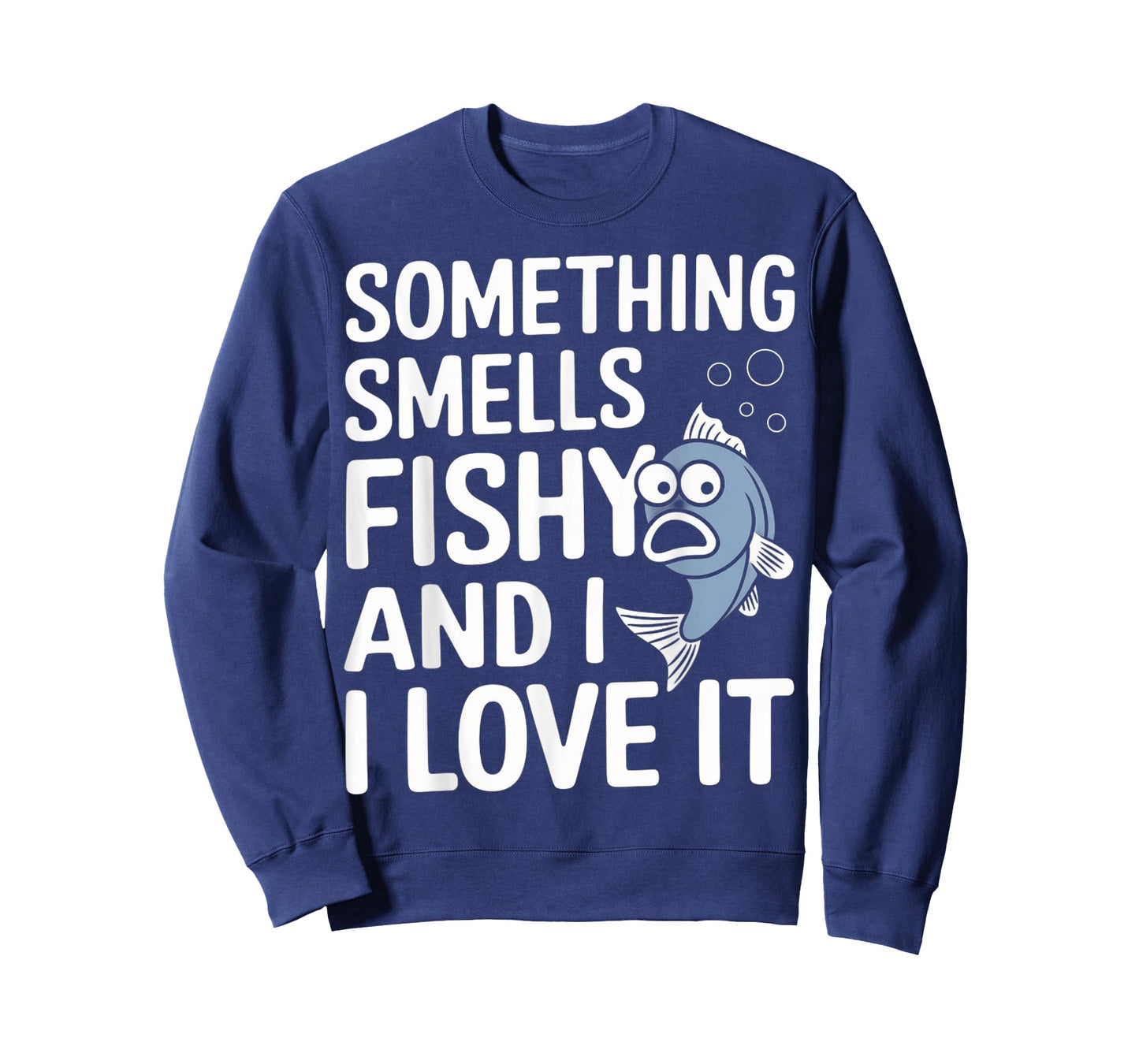 Smells Fishy Gift For Fisherman Short Funny Fishing Puns T-Shirt