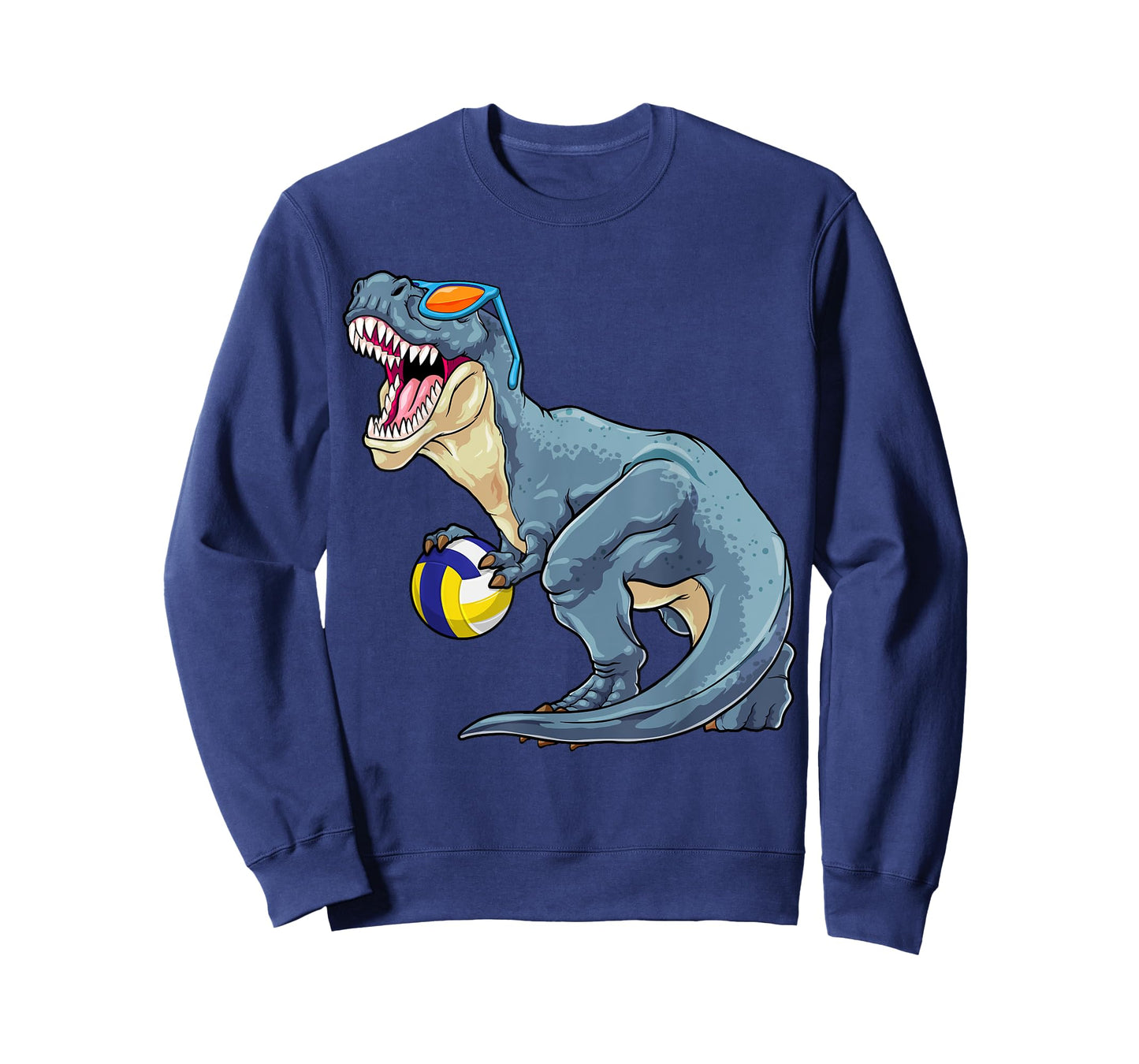 Trex Dinosaur Volleyball Cute Sport Toddler Player Kids Boys T-Shirt