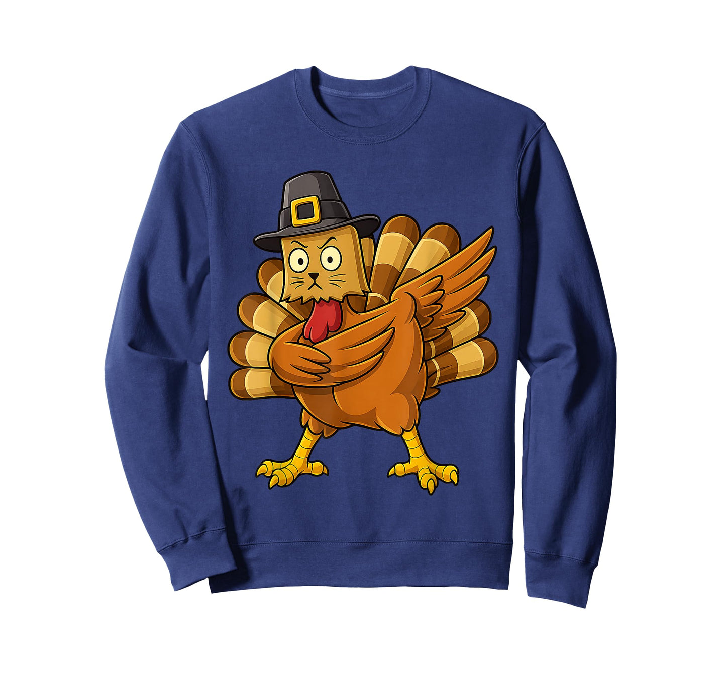 Funny Cat Turkey Thanksgiving Shirt Boy Kids Girl Men Women T-Shirt
