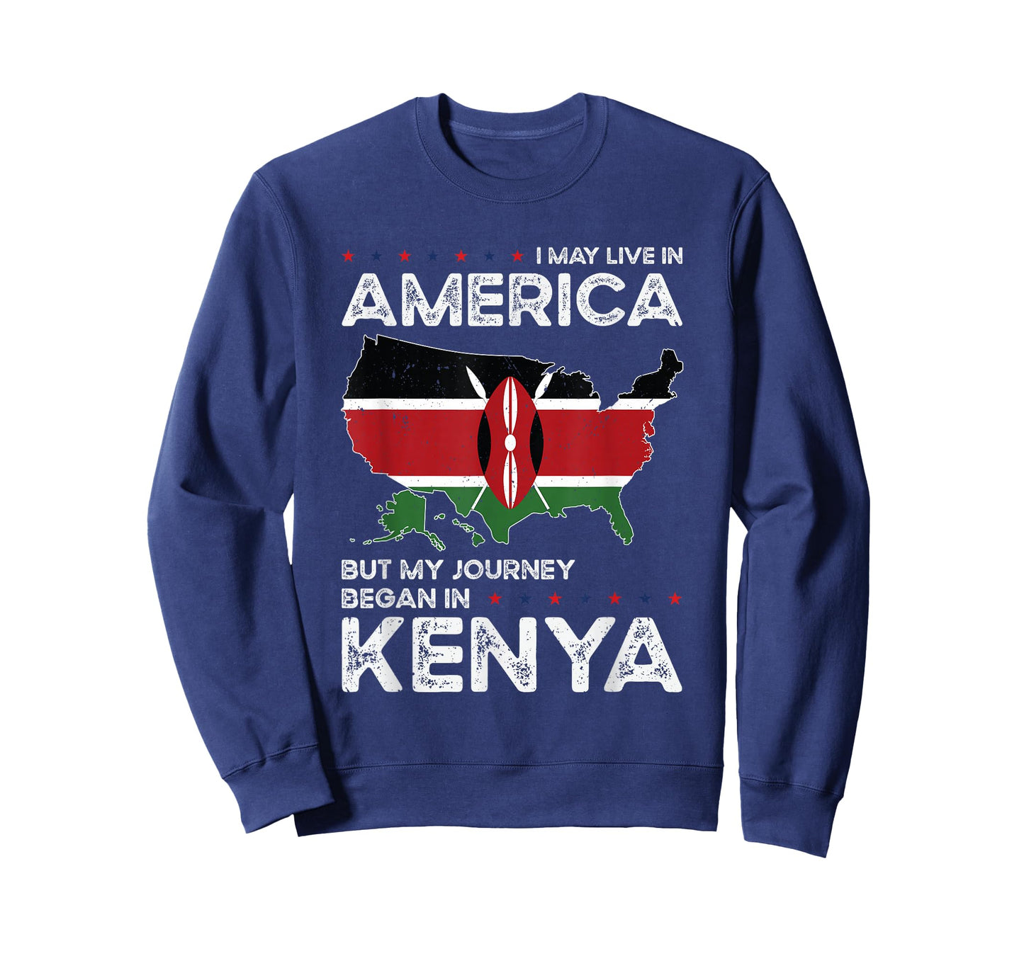 Kenyan American Patriot USA Grown Kenya US Flag T-Shirt