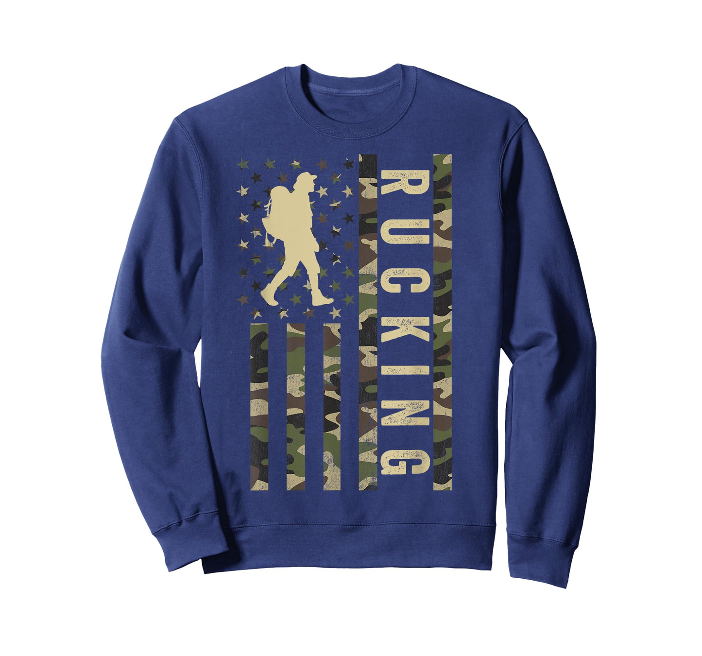 Rucking American Flag, Tactical Fitness, Patriotic Rucking T-Shirt