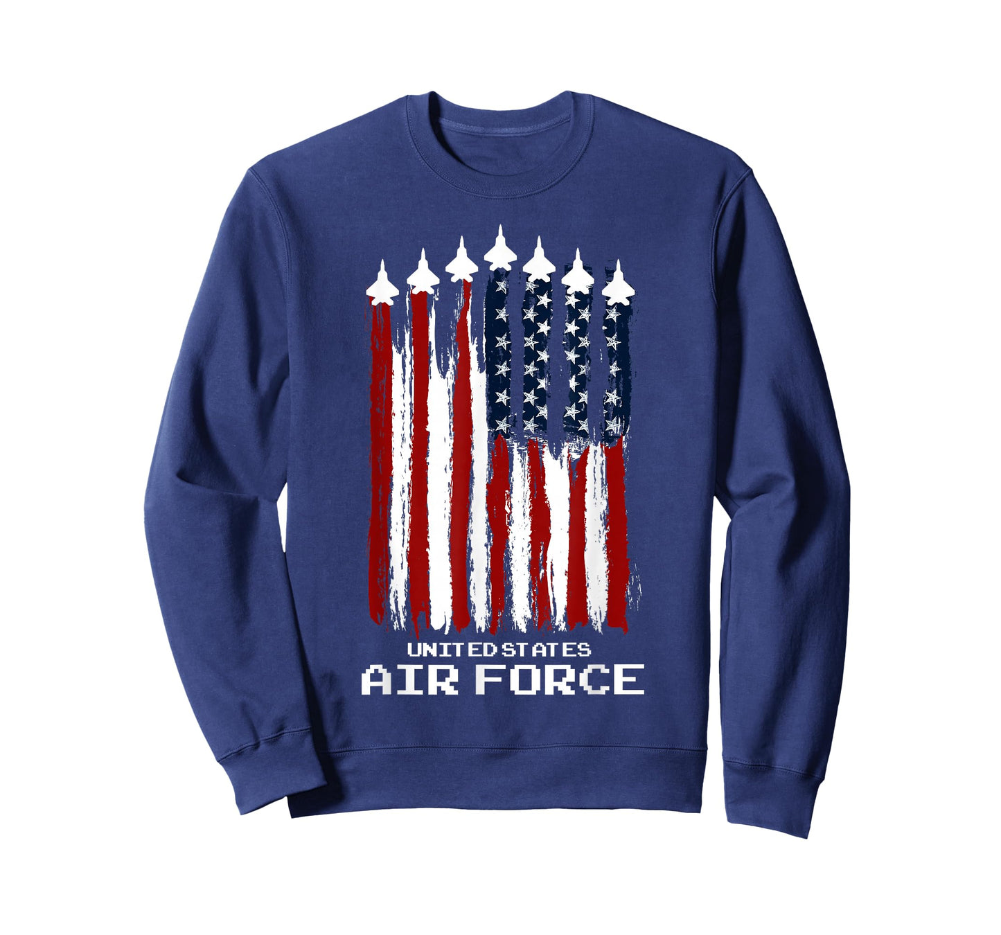 Vintage US Air Force Veterans USA American Flag 4th of July T-Shirt